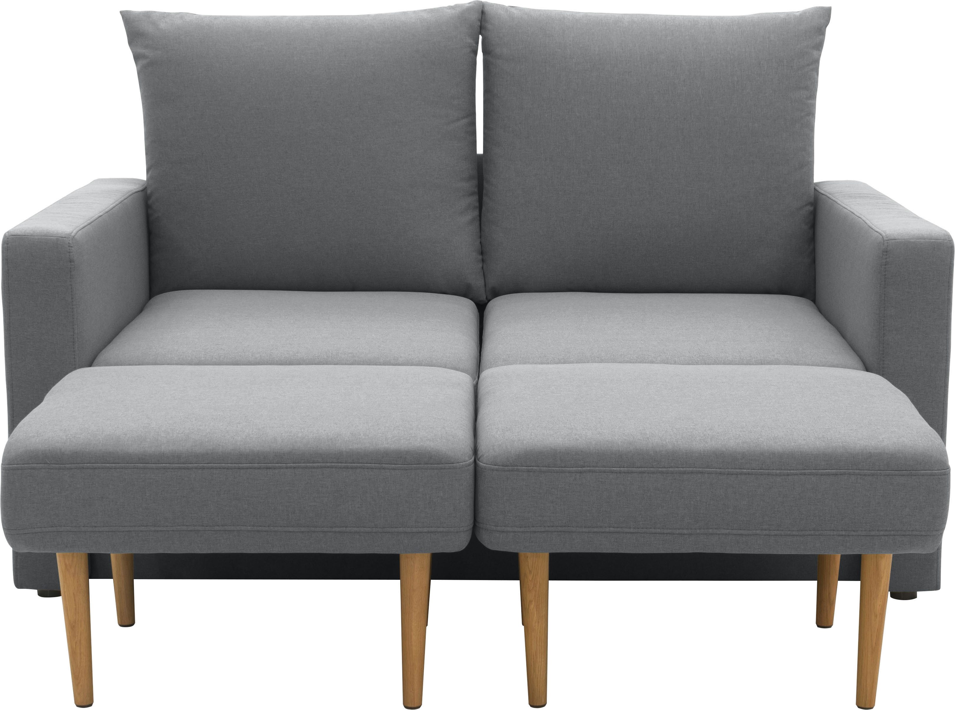 DOMO collection 2-Sitzer Slunce, Outdoor-Raumwunder, 2-Sitzer inkl. 2 Hocker, Outdoor geeignet