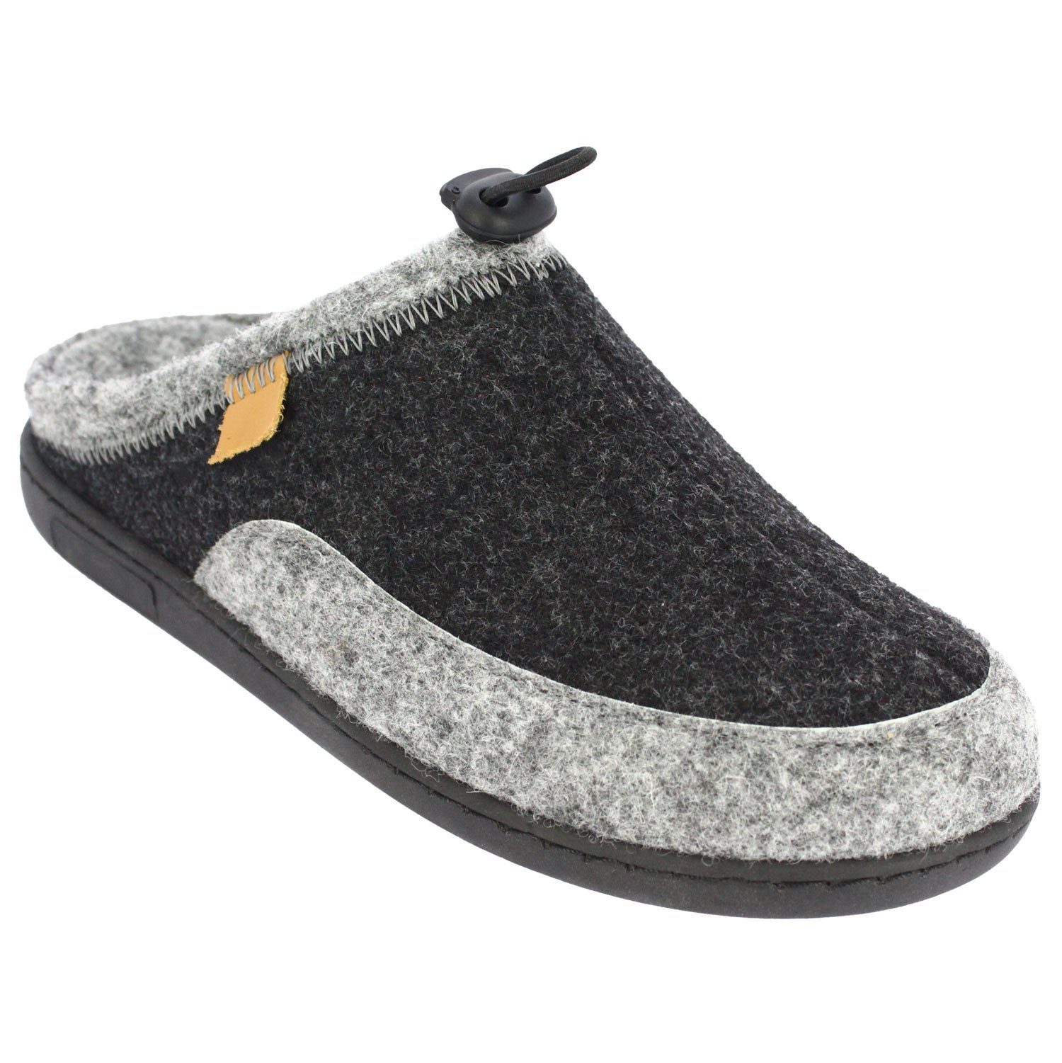 Beck Damen Filz-Clogs Finnja mit Wechselfußbett Hausschuh