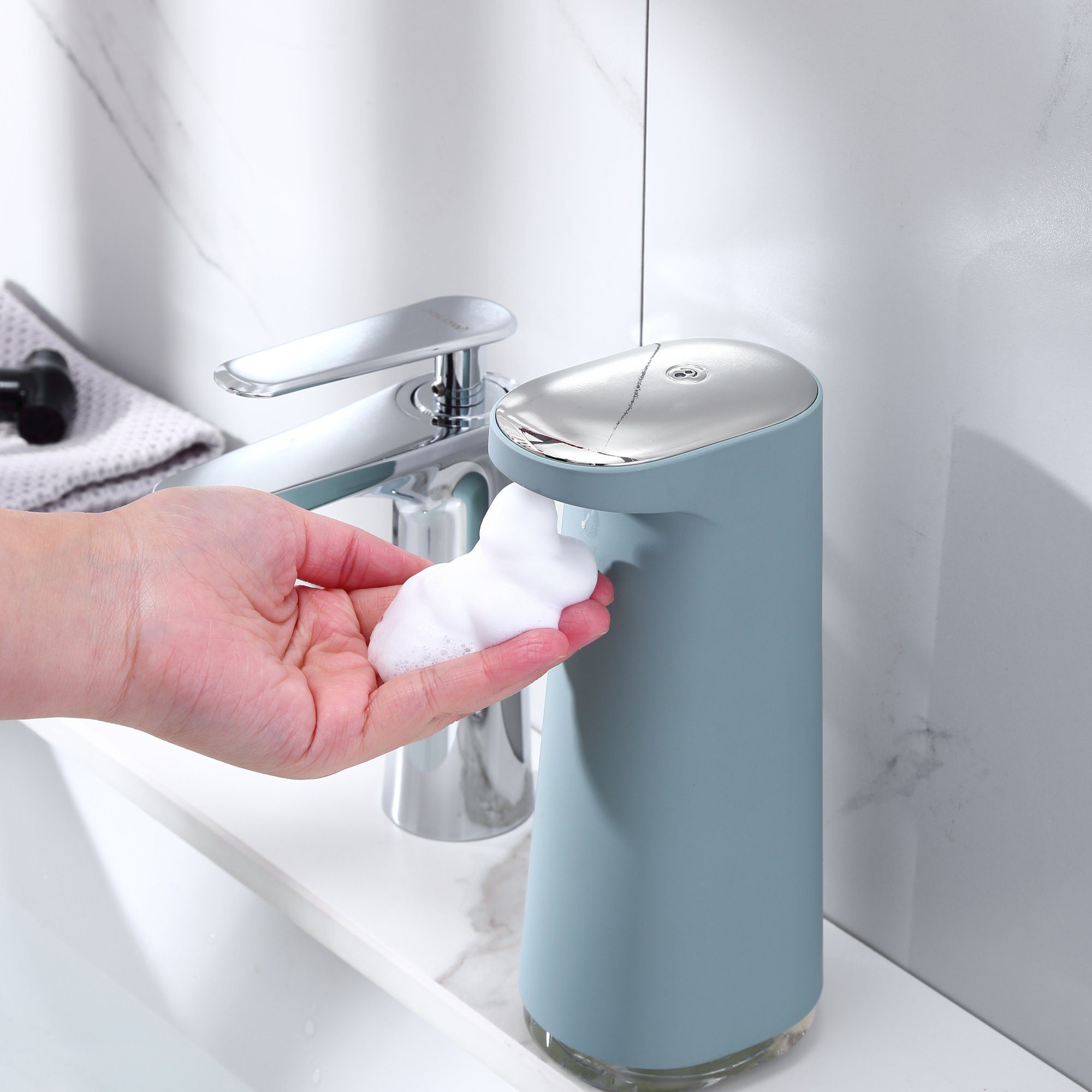 zggzerg Seifenspender No-Touch Schaumseifenspender Elektrisch,450ml Große günstig online kaufen