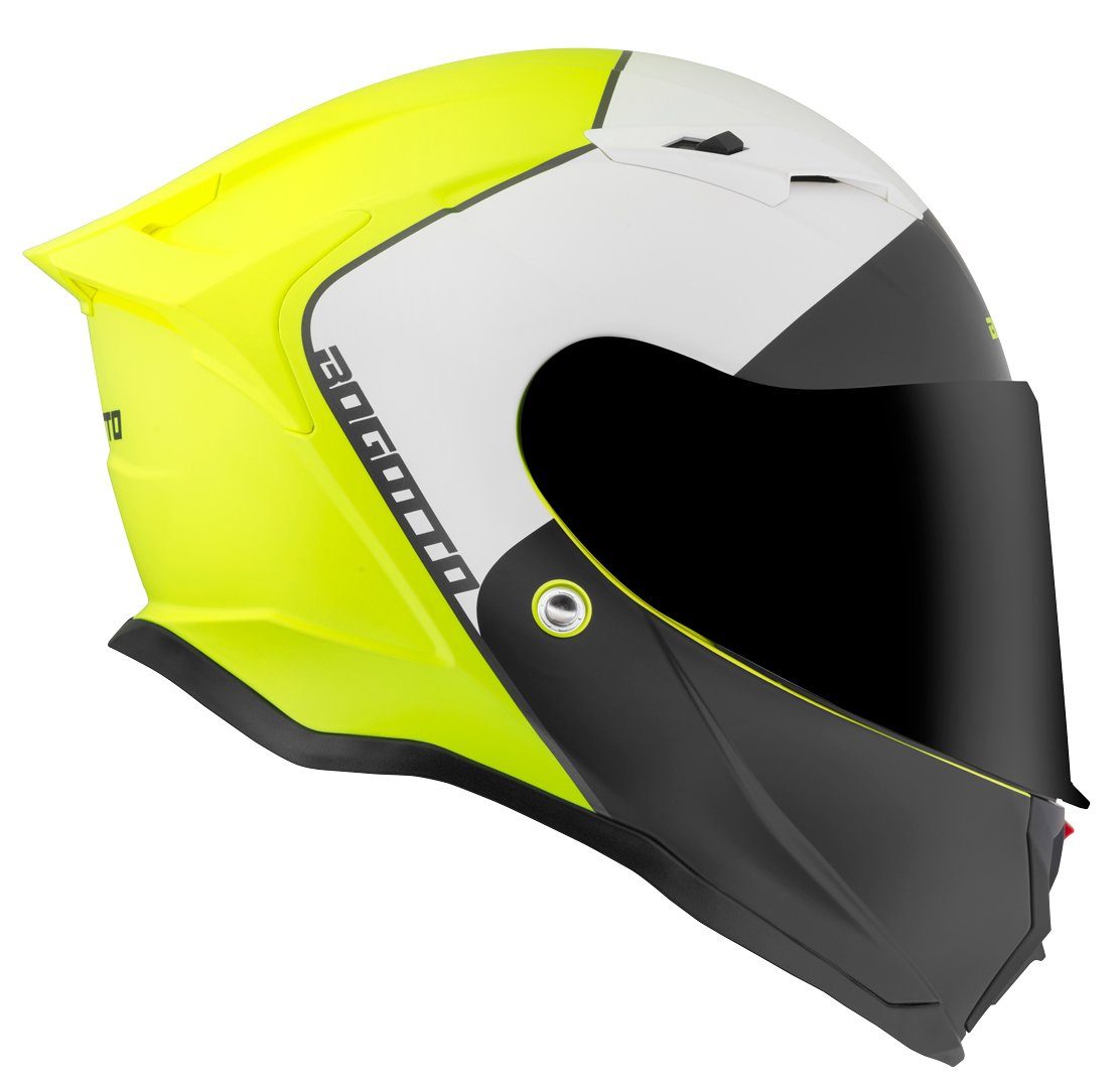 Bogotto Motorradhelm H153 BT SPN Bluetooth Helm, Integriertes Kommunikationssystem,geeignet Für Brillenträger,vorb
