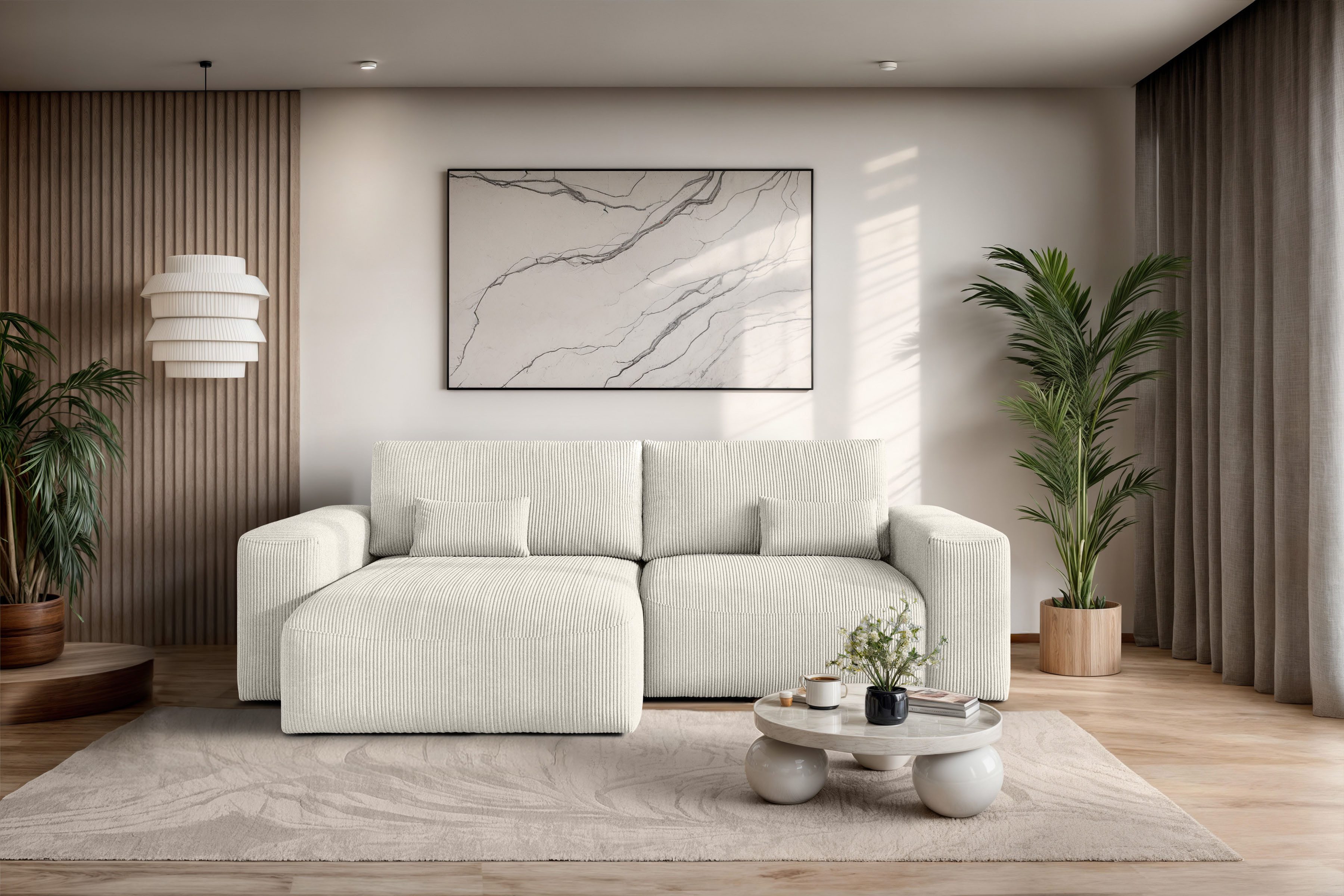 OTTO home Ecksofa MATTS Schlafsofa mit Bettkasten, Maße B/T/H: 265/159/89 c günstig online kaufen