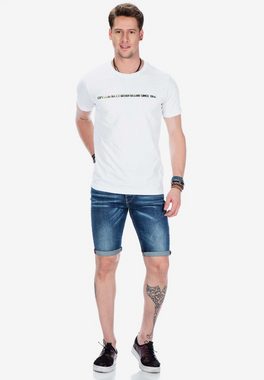 Cipo & Baxx Shorts mit gekrempeltem Saum