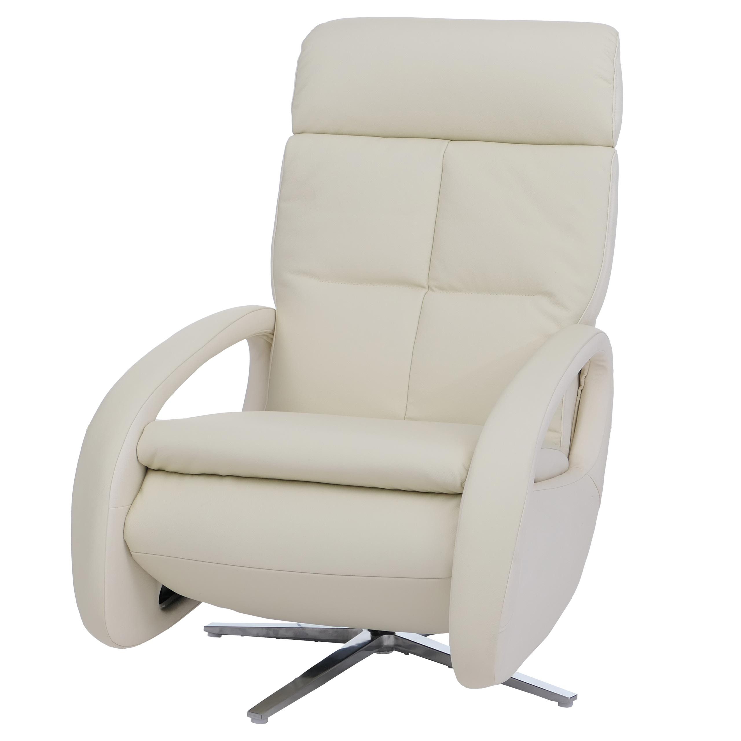 MCW Relaxsessel MCW-L11-E, 360° drehbar, 10 cm Polsterung, Fußbodenschonern, breite Armlehnen