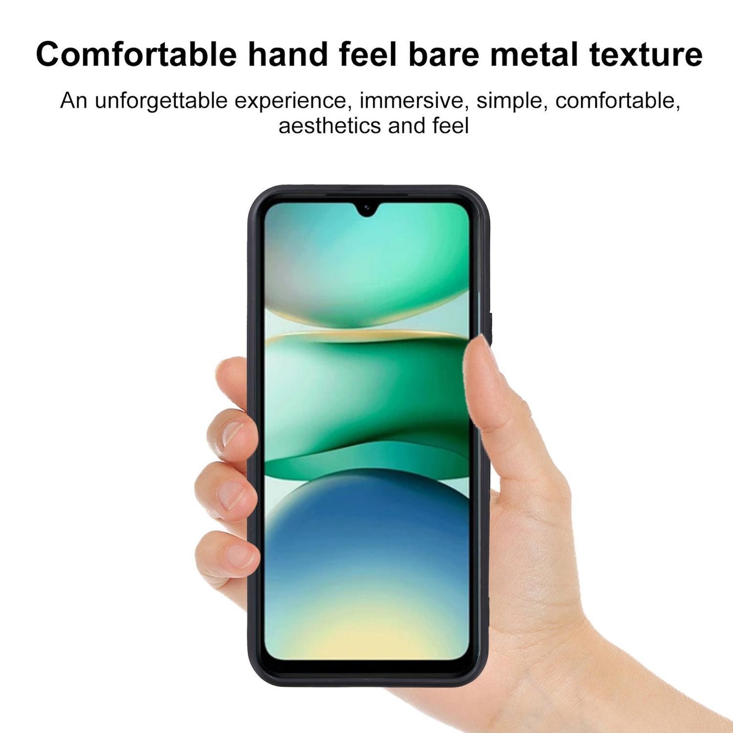 Wigento Handyhülle Für Xiaomi Redmi A5 4G Silikon TPU Schutz Hülle Flexibel Dünn Schwarz, Stilvolle TPU Hülle, präzise Aussparungen, schützend