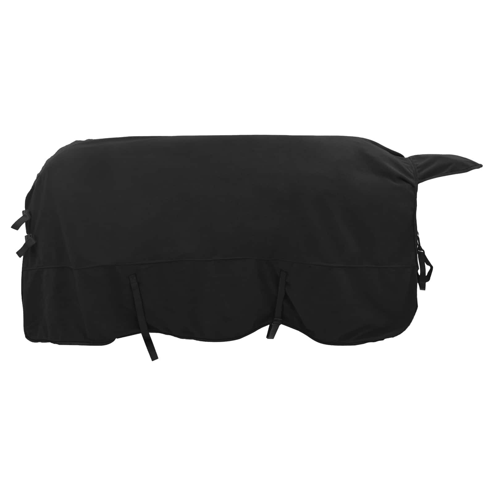 vidaXL Tierdecke Pferdedecke Schwarz 165 cm Polyester-Fleece
