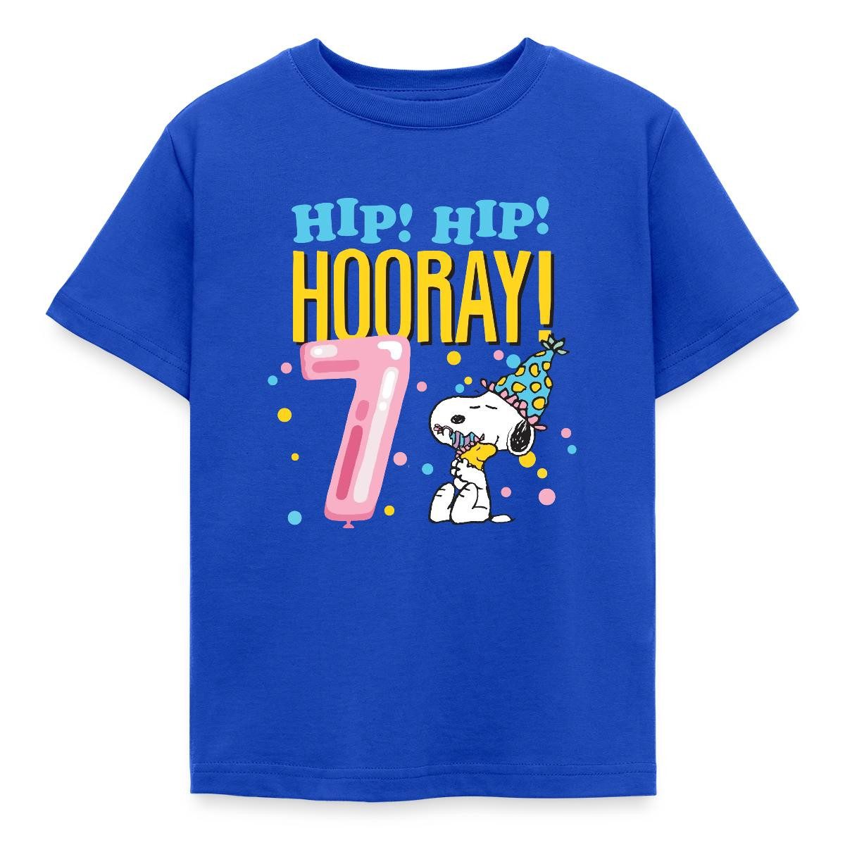 T-Shirt Peanuts 7 Jahre Geburtstagsdesign Mit Spruch Kinder T-Shirt