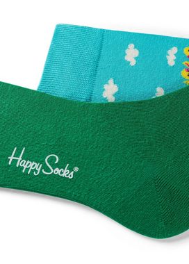 Happy Socks Basicsocken 3-Pack Kids Eastern Chicken-Bunny-Bouquet gekämmte Baumwolle