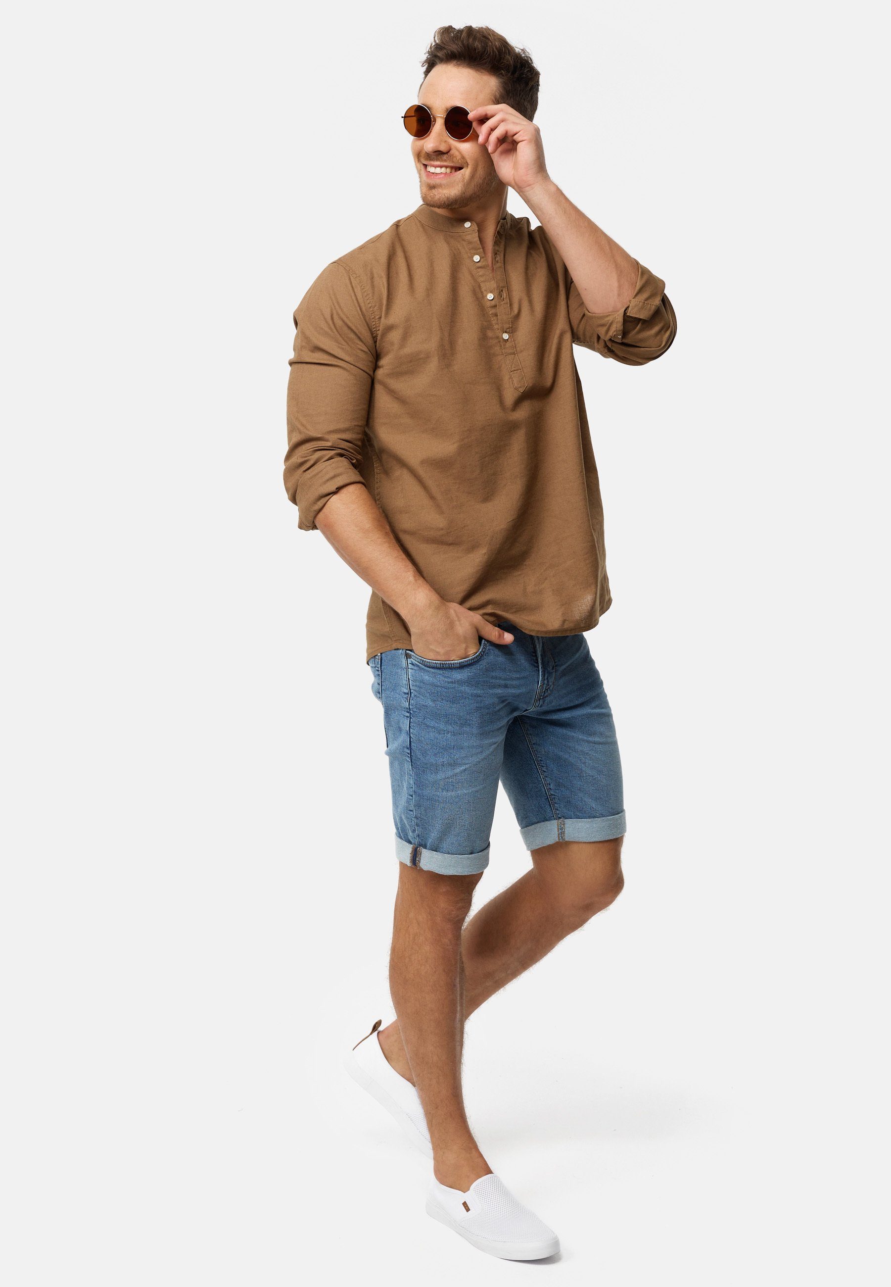 INDICODE Jeansshorts Herren INDanny Jeans Shorts Herrenshorts aus elastischer Baumwoll-Qualität – Bild 5 von 5