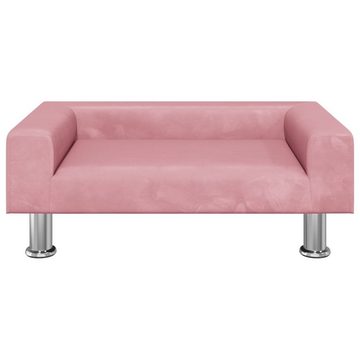 vidaXL Kindersofa Kindersofa Rosa 70x45x26,5 cm Samt Kindercouch Kindermöbel Kinderzimme