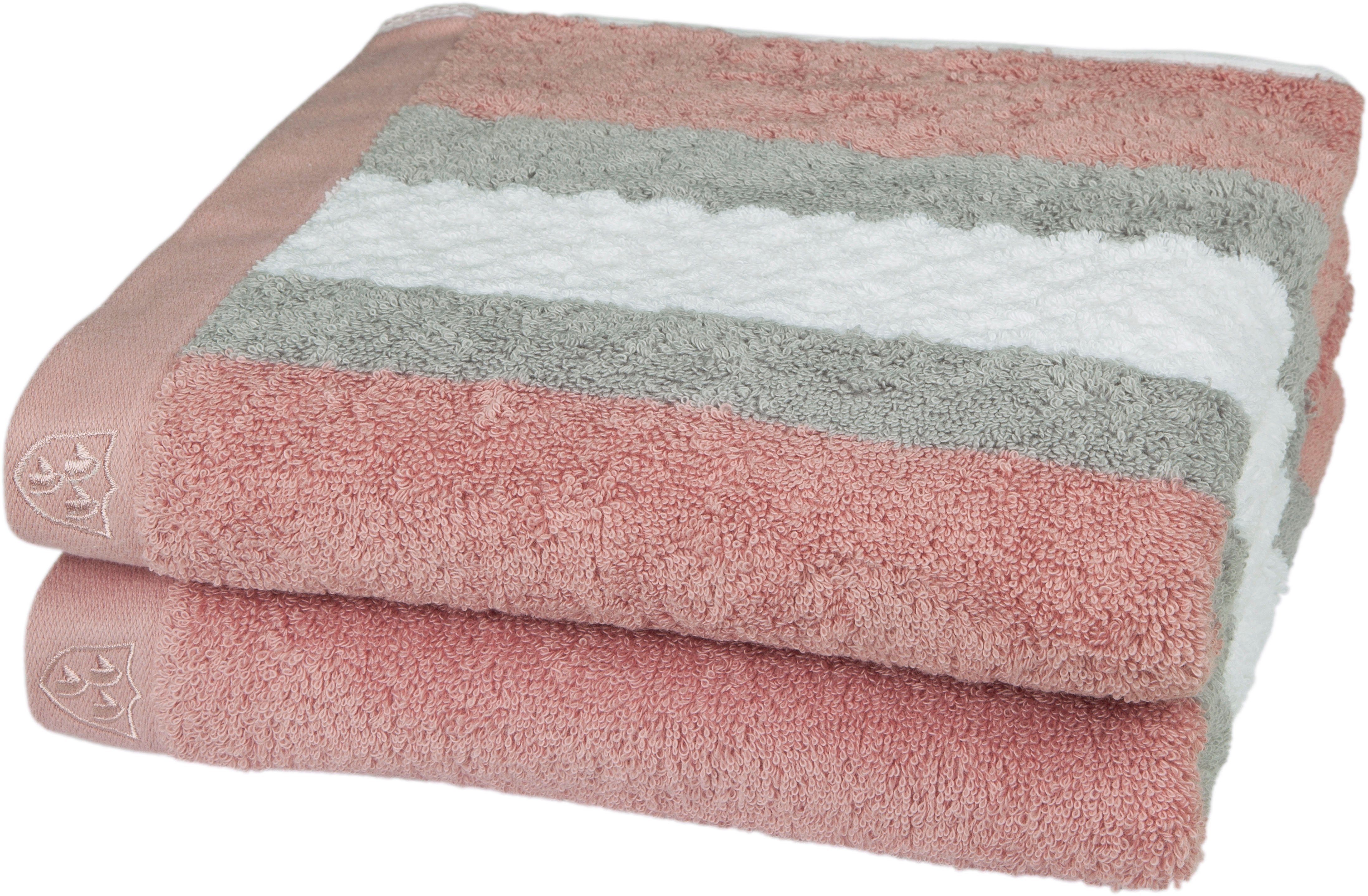 wirklich mögen ROSS Handtücher Harmony, Frottier (2-St), altrosé Baumwolle % 100