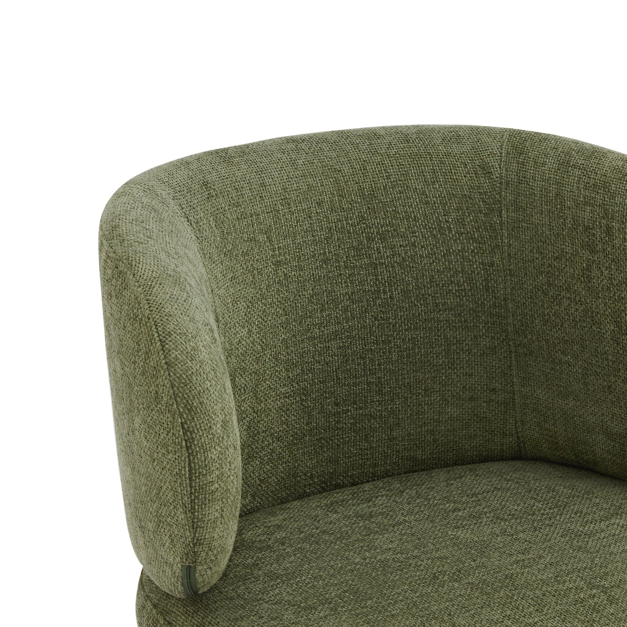 CHITA Polsterstuhl (Set, 2 St), Drehstuhl, Esszimmerstuhl, 360° drehbar, Chenille mit Metallgestell