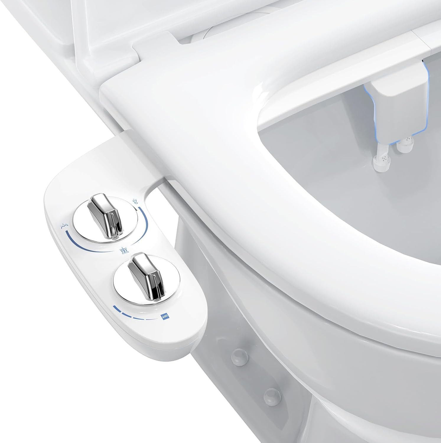 GarveeMore Bidet Bidet Attachment, Front and Rear Cleaning, Adjustable Pressure Switch
