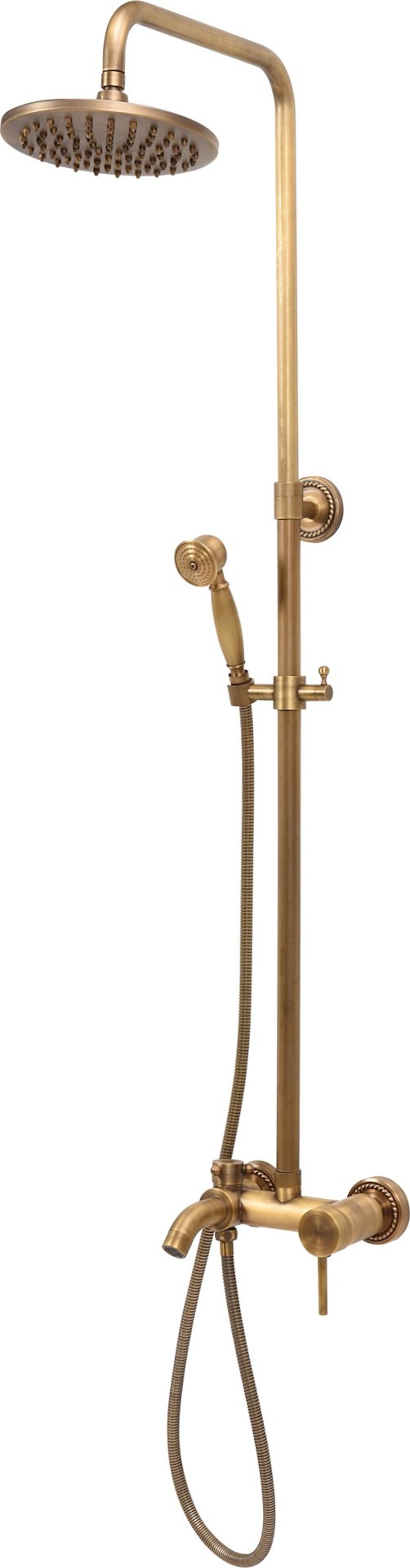 TRIZERATOP Duschsäule Duschsäule, Duschpaneele RETRO BRONZE Duscharmatur, Retro, Retro