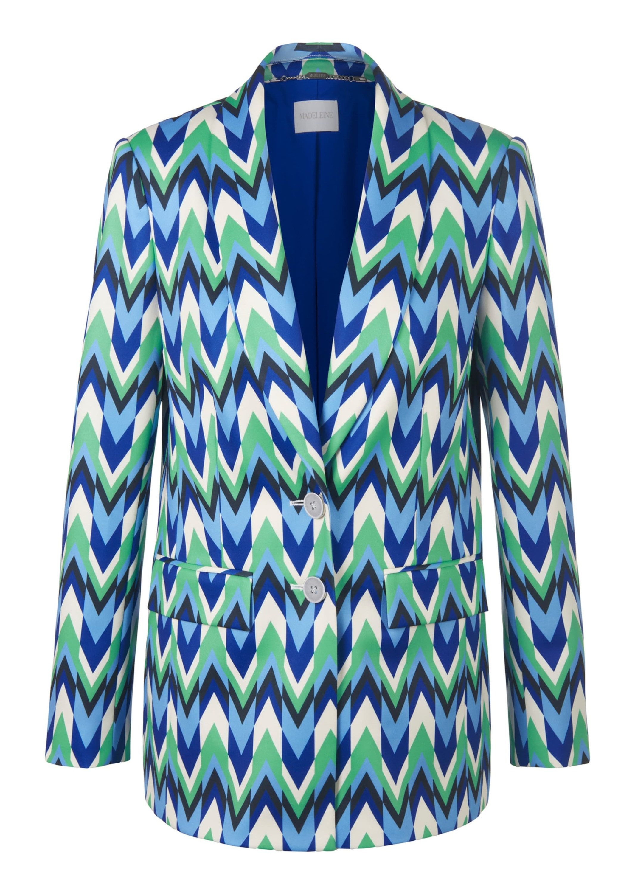 MADELEINE Kurzblazer Bedruckter Blazer mit Schalkragen