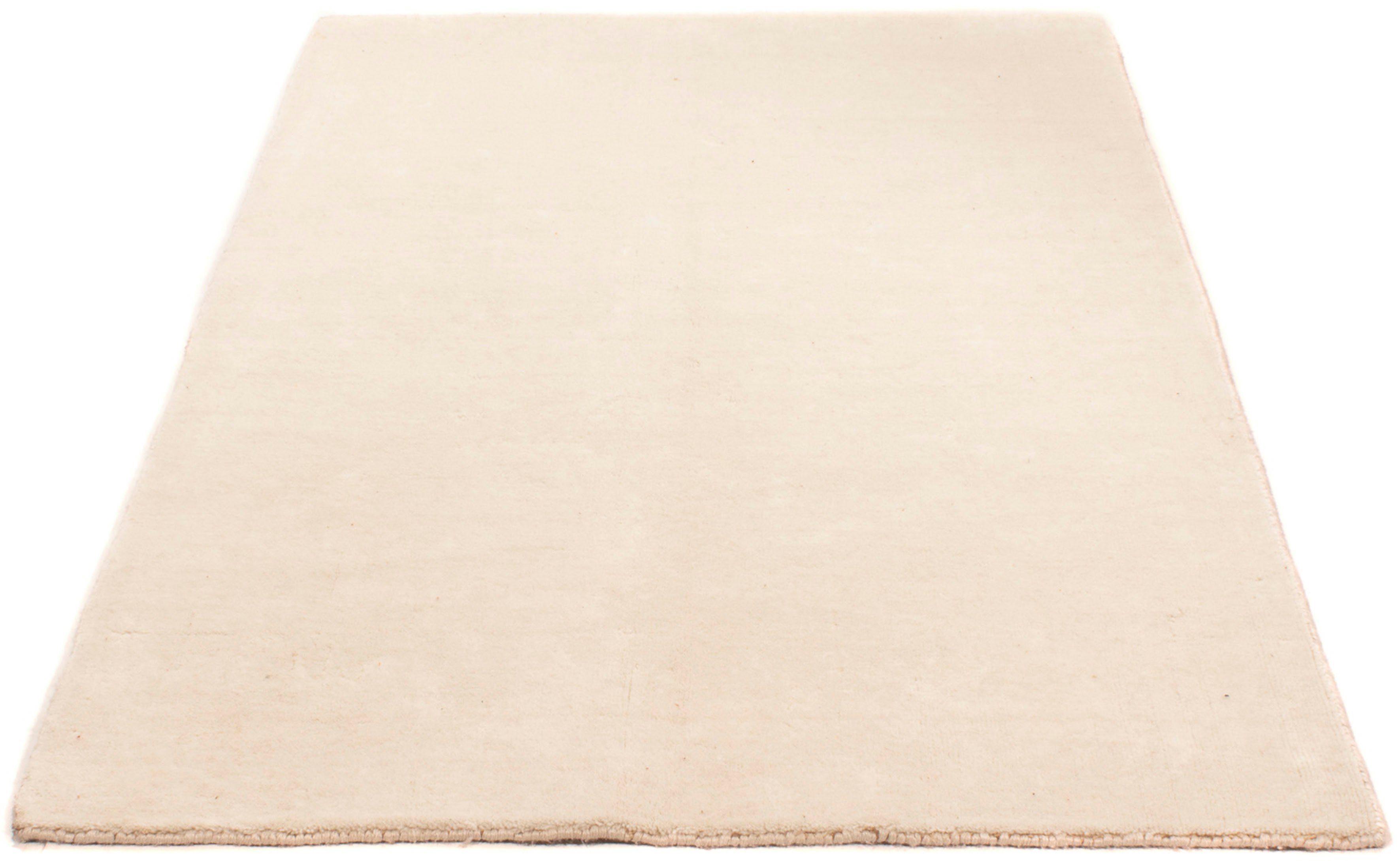 Wollteppich Gabbeh - Loribaft Softy - 175 x 107 cm - beige, morgenland, rechteckig, Höhe: 12 mm, Wohnzimmer, Einzelstück