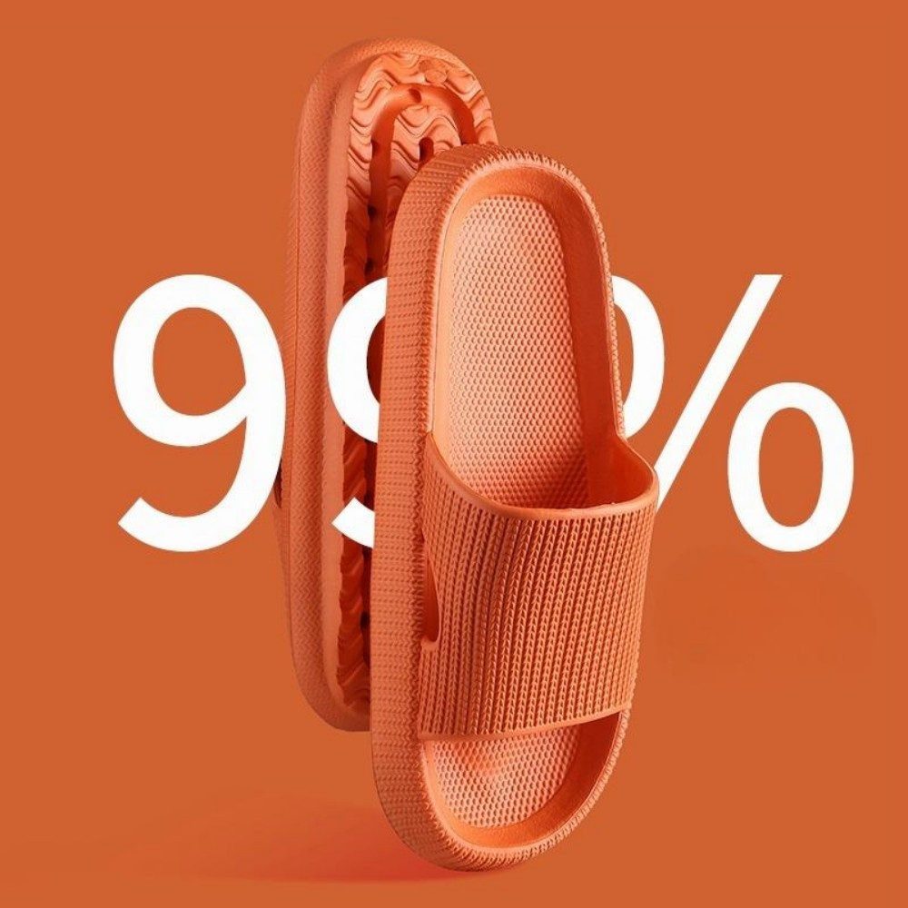 HUSK'SWARE Unisex Badeschlappen Damen Herren Badepantolette (Unisex Badeschlappen - Rutschfest & leicht fur Sommer und Bad) Rutschfeste Sohle Bequemes FuBbett Vielseitig einsetzbar