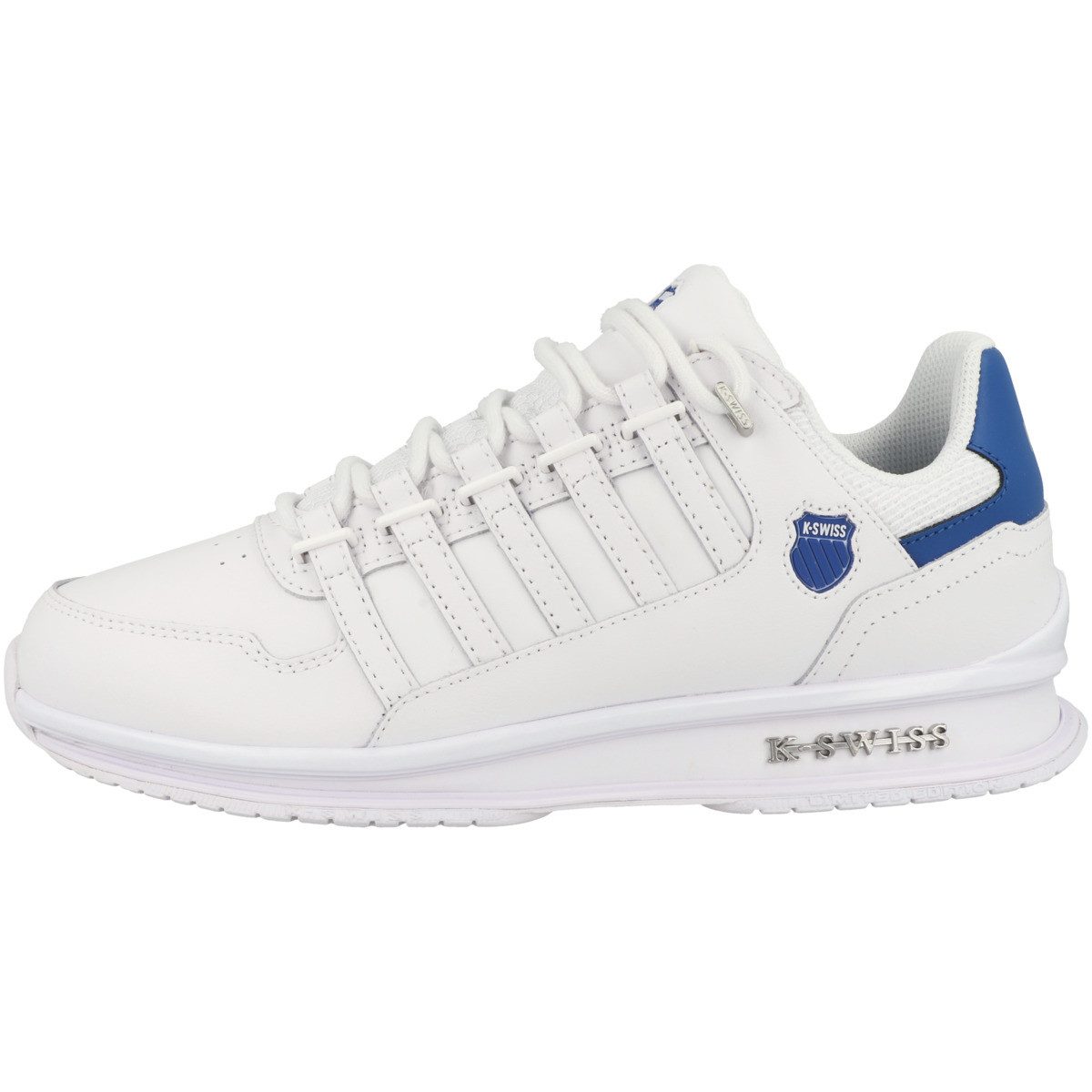 Zapatillas K-Swiss Rinzler Para Hombre | Estilo Bold Court Con Detalles Metálicos | Parte Superior De Piel Y Suela De Goma