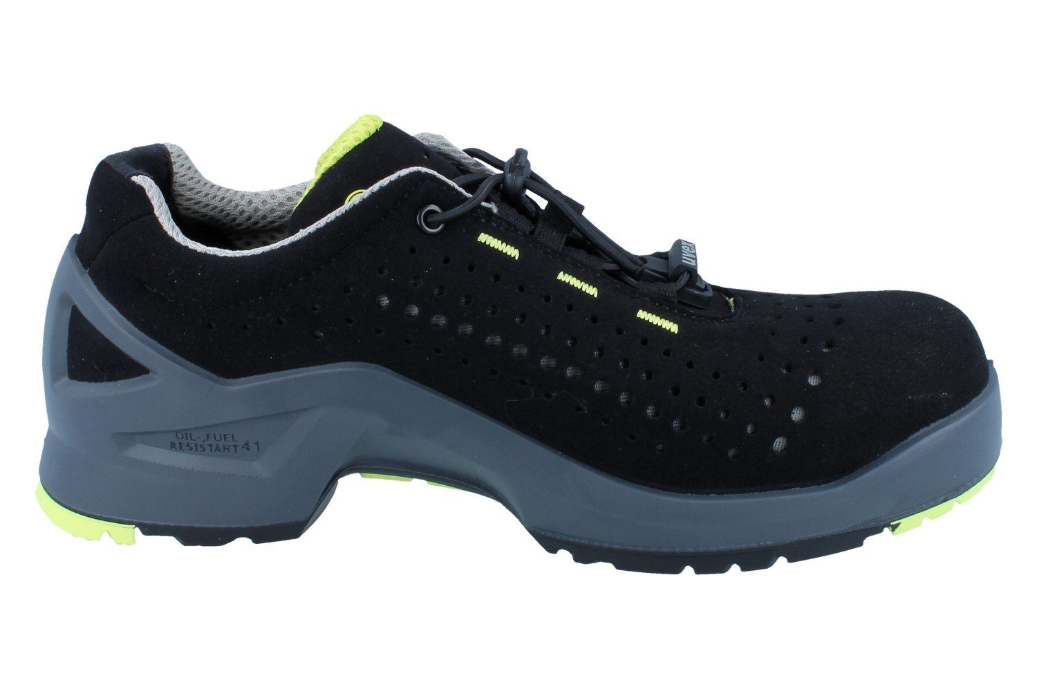 Uvex UVEX 1 Halbschuh 8543.8 S1 SRC schwarz - Größe: 40 Sicherheitsschuh Wechselfußbett