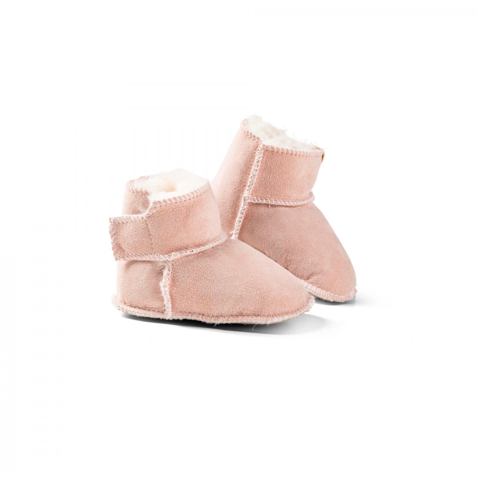 Fellhof Lammfell Baby-Schuh Hausschuh Größe 16-23 rosa Kuschl Mädchen Hausschuh