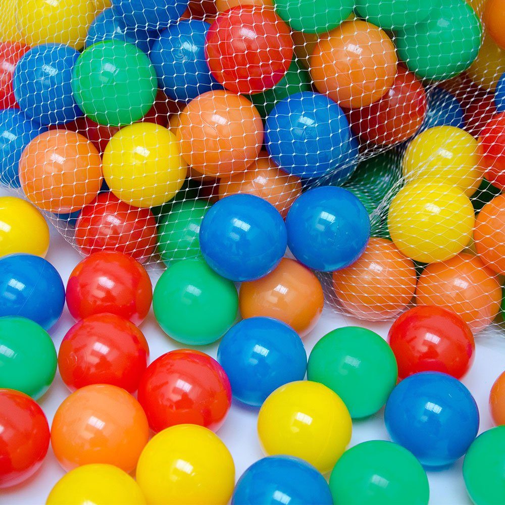 Farben 100 Bällebad-Bälle cm Bälle Farbmix, LittleTom Bällebad 6 6cm bunte bunte Bälle für