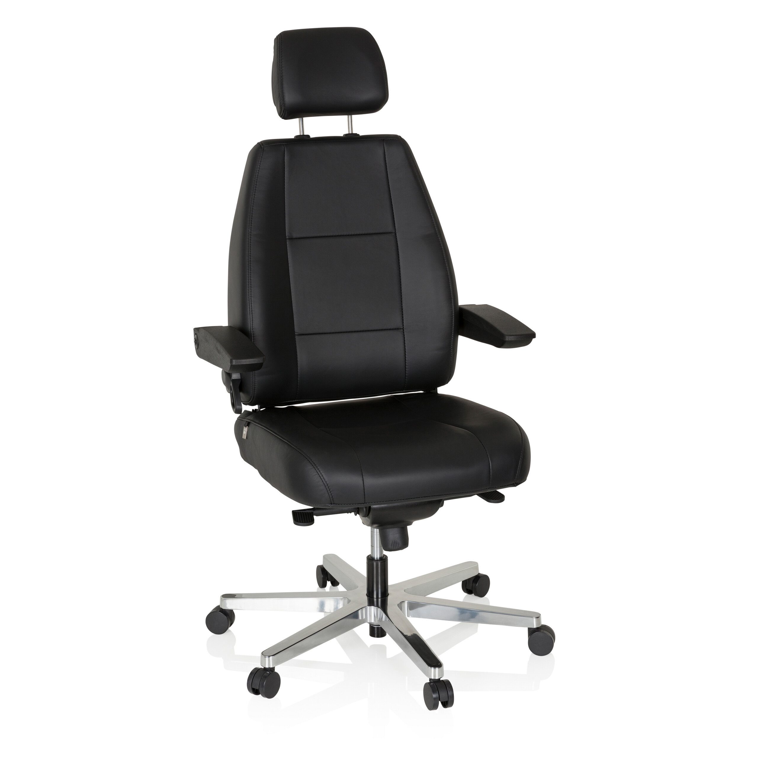 hjh OFFICE Drehstuhl XXL Drehstuhl 24 HOURS Leder (1 St), 1