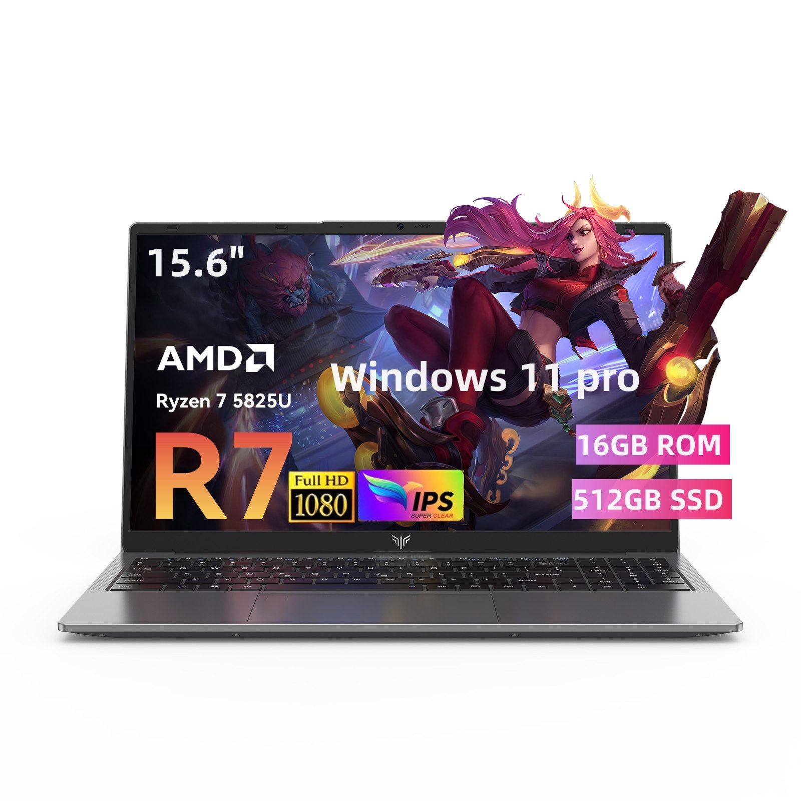 ACEMAGIC 15,6 Zoll, AMD Ryzen 5/Ryzen7,16 GB DDR4, 512GB/1TB SSD, gaming Notebook (35,74 cm/15,6 Zoll, AMD R5 5825U AMD Ryzen 7 5825U, AMD Radeon Graphics, 16 GB, 1024 GB SSD, bis zu 4.3GHz, AMD Radeon Graphics, 512GB SSD, WiFi6, BT5.2,HDMI)