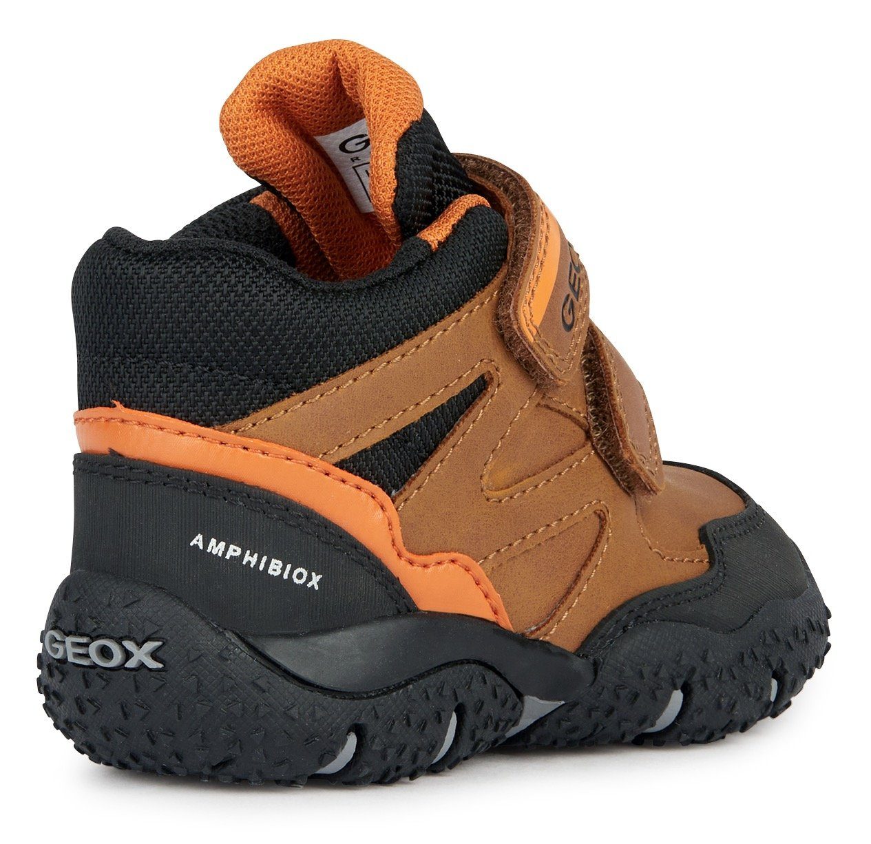 ABX Geox mit BALTIC Lauflernschuh B B TEX-Ausstattung BOY braun-schwarz-orange