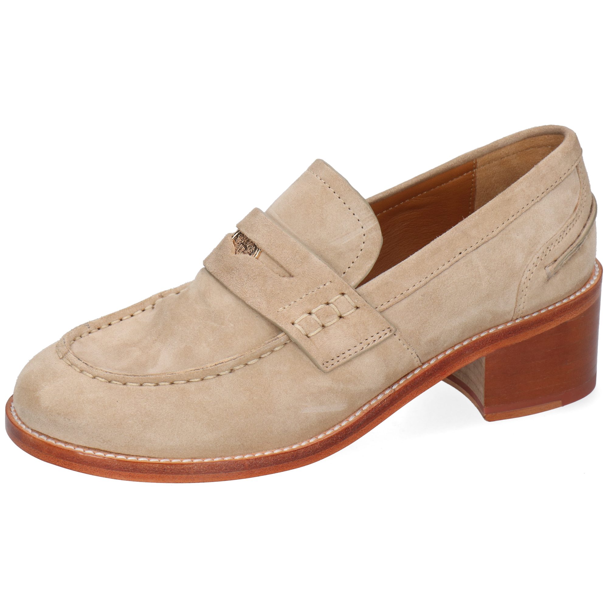 Melvin & Hamilton Imke 1 Leder-Loafers für Damen Loafer Block-Absatz, Echtes Leder
