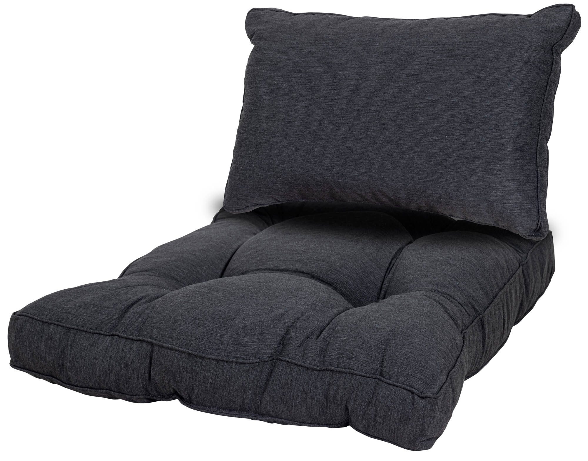 Sun Garden Polsterauflage Universal Loungekissen Set 50318-701 anthrazit ca. 46x70 cm +70x70 cm, (1 St)