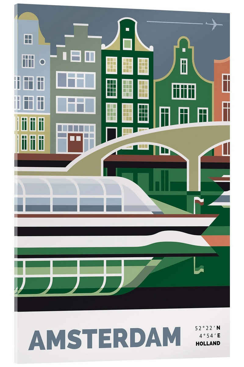 Posterlounge Acrylglasbild Nigel Sandor, Amsterdam, Wohnzimmer Illustration