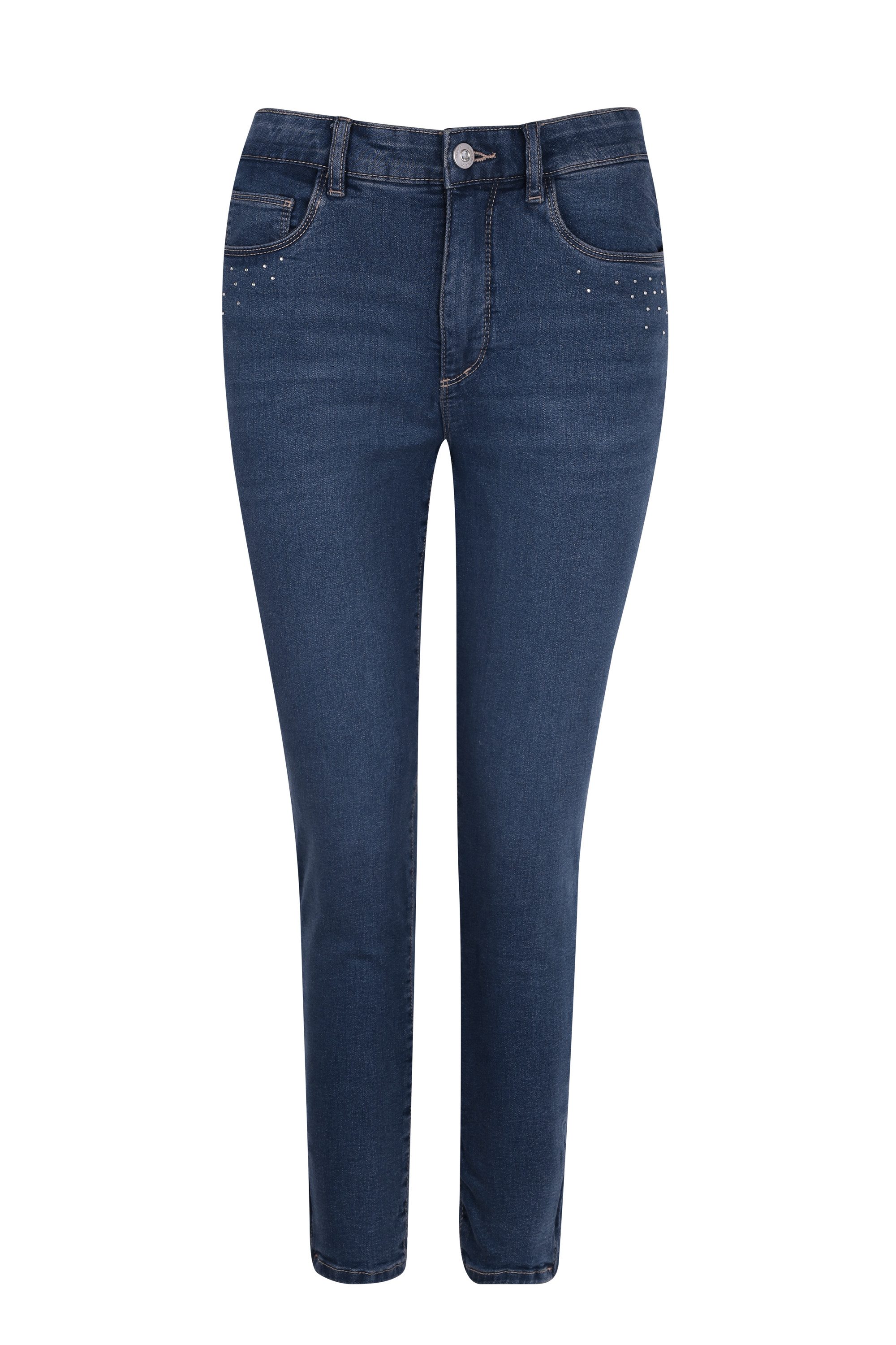 5-Pocket-Jeans Rio Denim Strass Skinny Fit Jeans