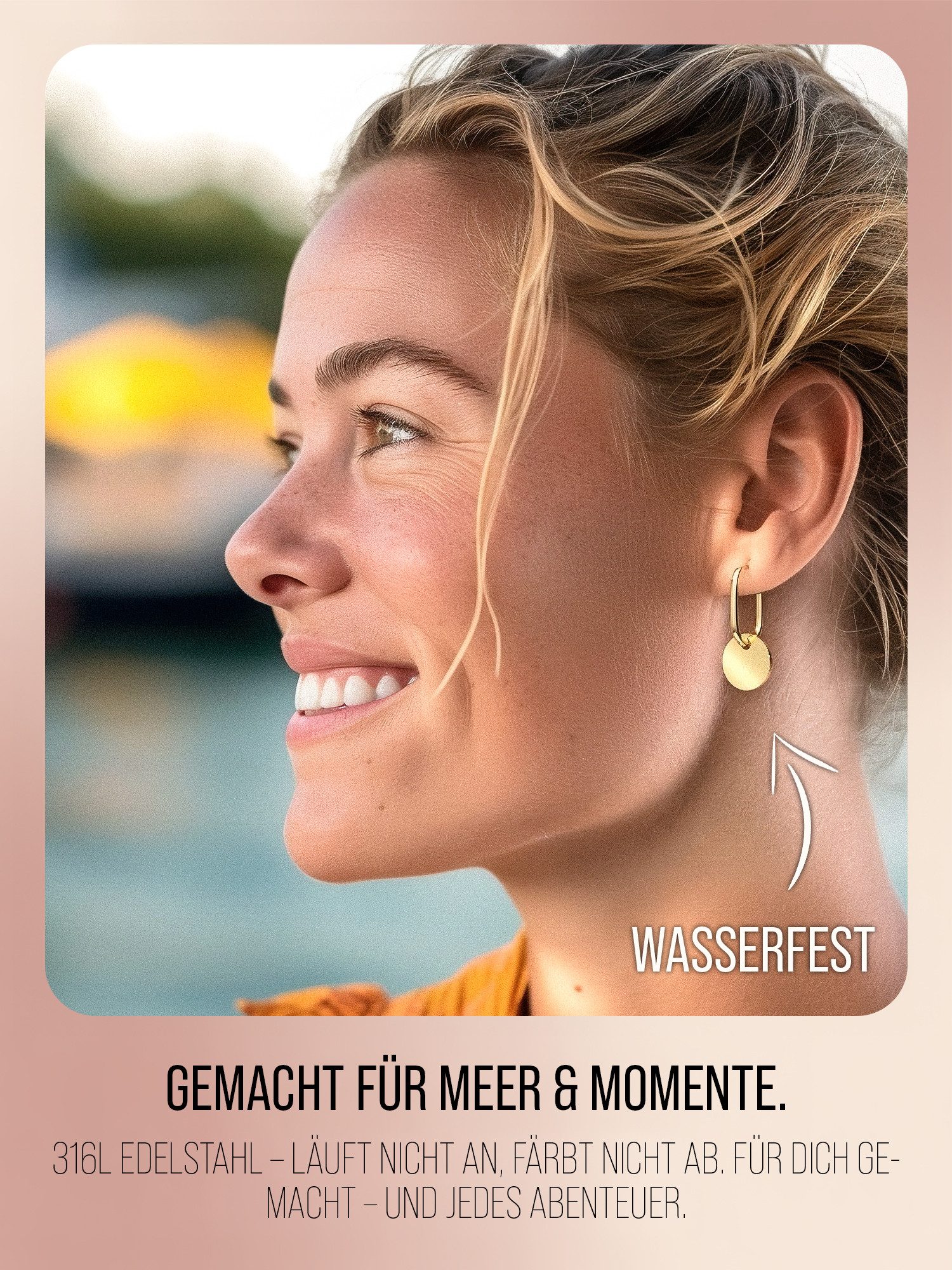THIORA Paar Creolen Oasis Kollektion (inkl Schmuckbox)