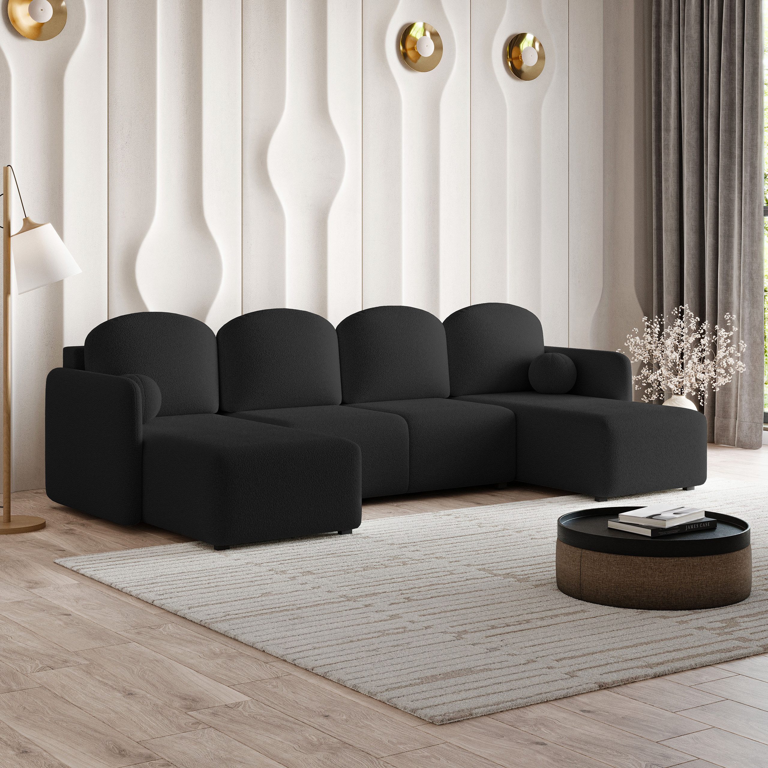 Masseno Ecksofa NUBERO mit Schlaffunktion U-Form, günstig online kaufen