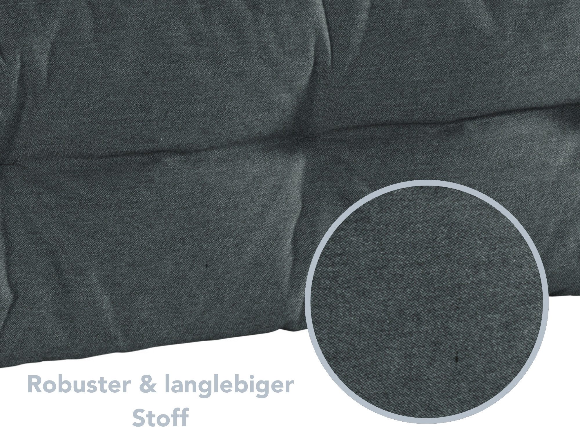 XDREAM Palettenkissen Sitzkissen, Rückenkissen und Seitenkissen (Einzeln oder als Set), passend für handelsübliche Europaletten/ Indoor & Outdoor geeignet