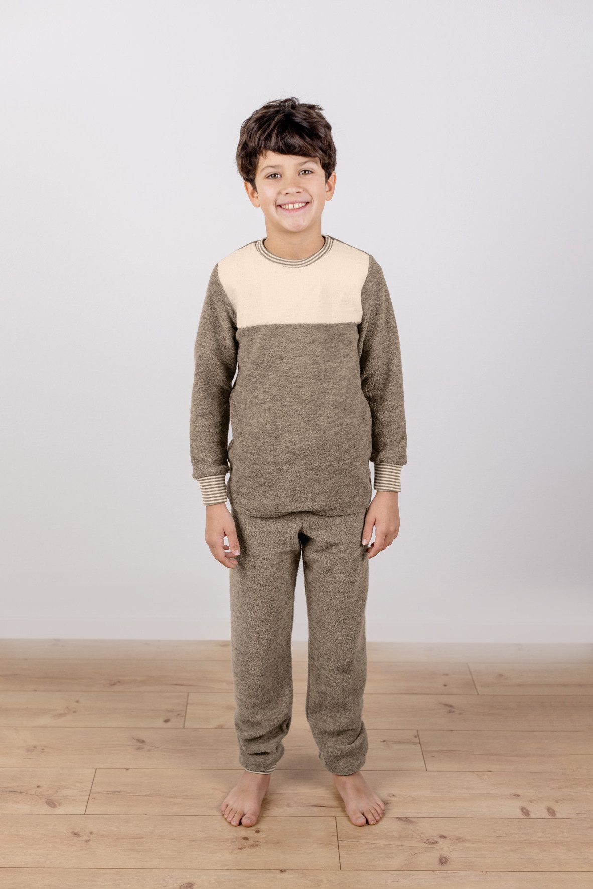 Engel Naturkleidung Wollpullover Kinder-Pullover, Frottee