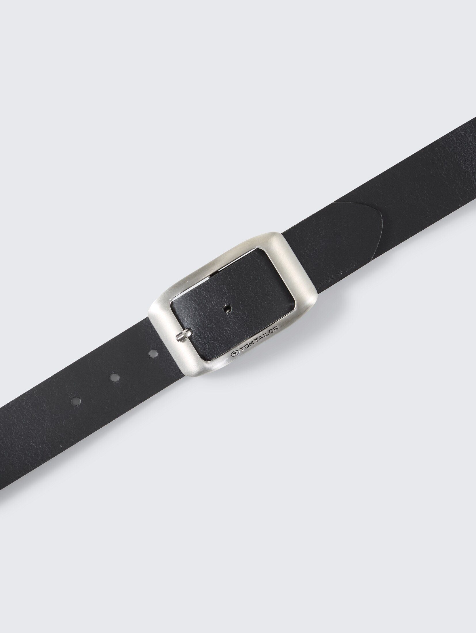 TOM TAILOR Ledergürtel Belts TTAMY Ledergürtel mit eckiger Dornschließe