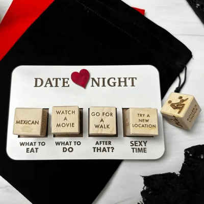 Rutaqian Spielesammlung, Date Night Würfel für Paare, Lustiges Romantisches Datums-Würfel-Set, Entscheidungswürfel, Paarwürfel, Date Night Dice Kit