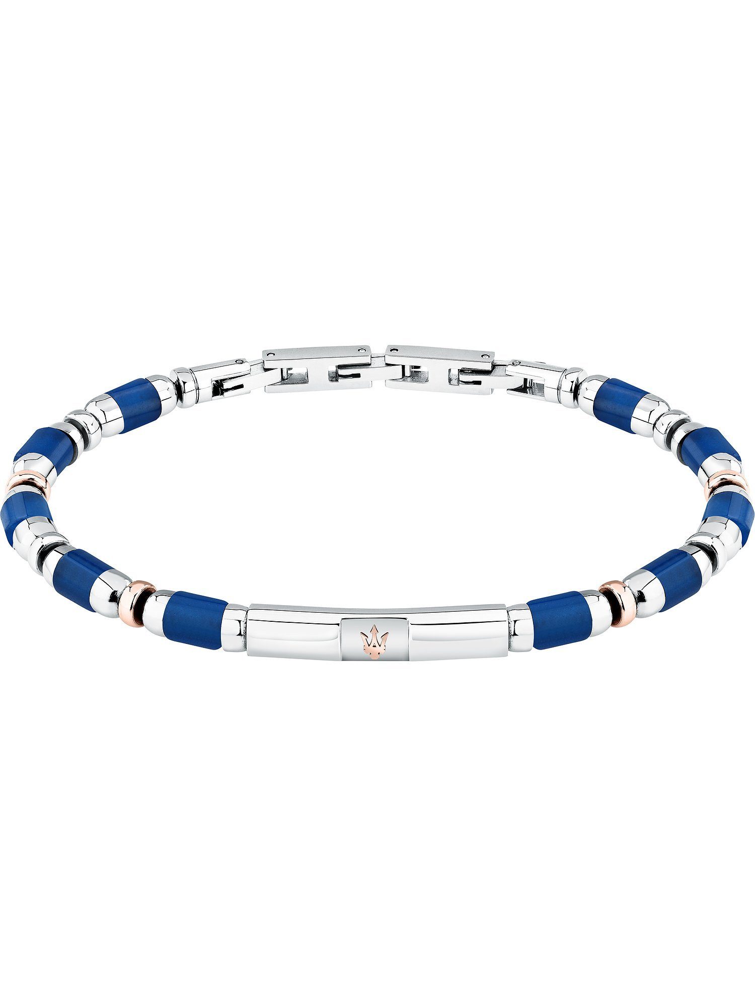 Edelstahlarmband Maserati Herren-Armband Edelstahl Farbstein