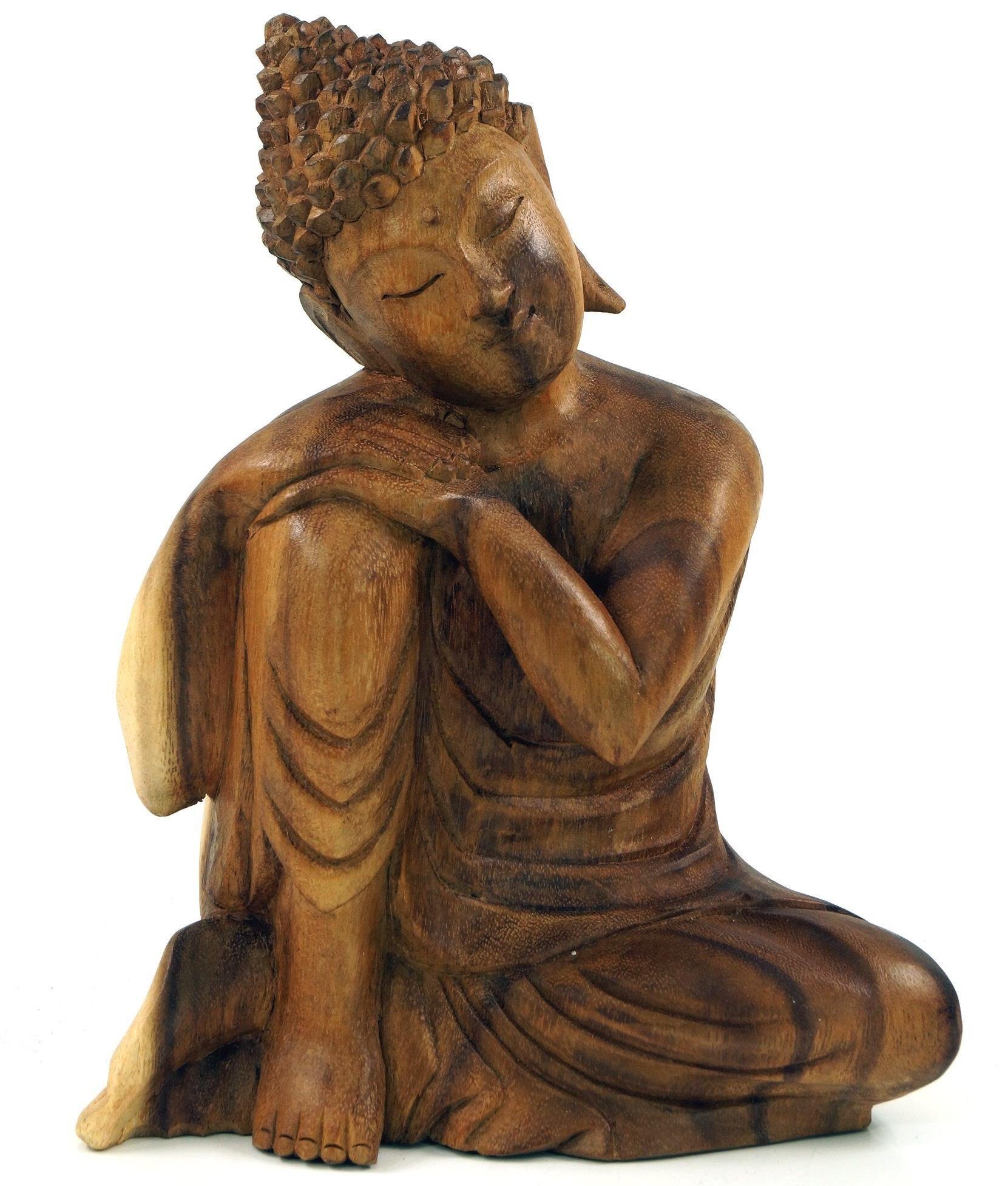 Buddha, Buddha Holzbuddha, Buddhafigur Statue,.. Guru-Shop Sitzender