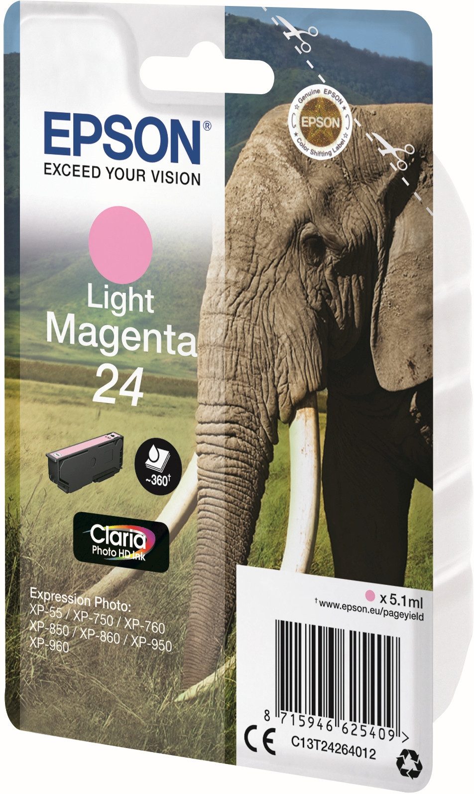 Thumbnail - Epson Tintenpatrone Epson T2426 magenta light Nachfülltinte (x)