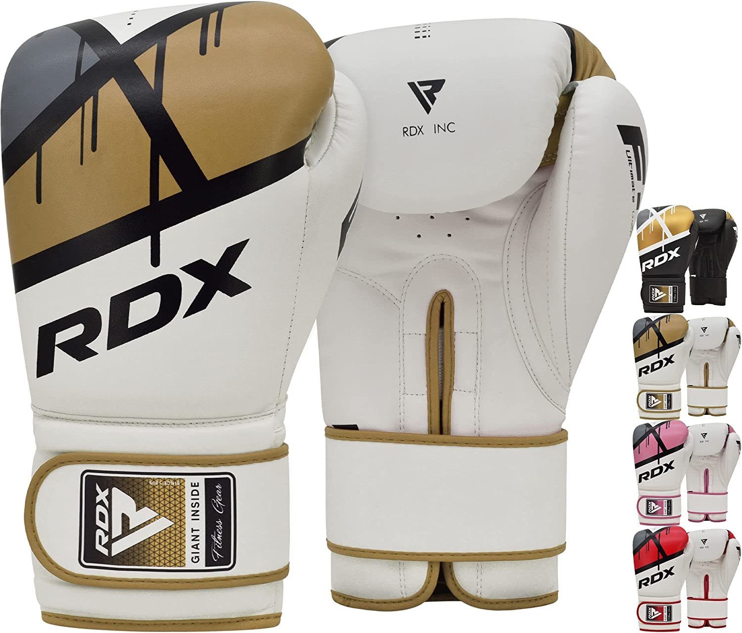 RDX Sports Boxhandschuhe RDX Boxhandschuhe Muay Thai Boxsack Training Sparring Kickboxing Golden