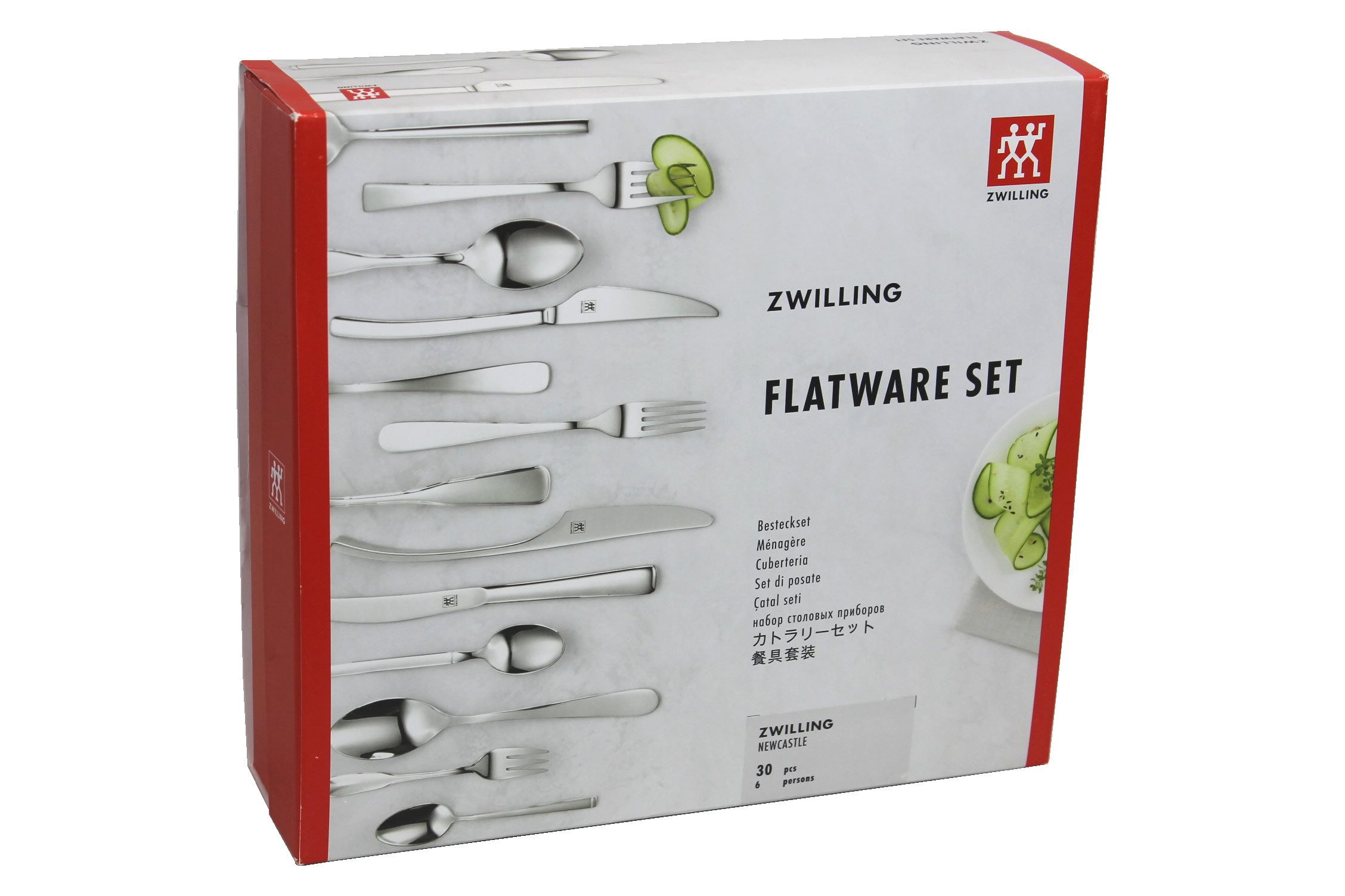 Zwilling Besteck-Set 1026454 Newcastle, plastic free (30-tlg), 6 Personen, plastic free