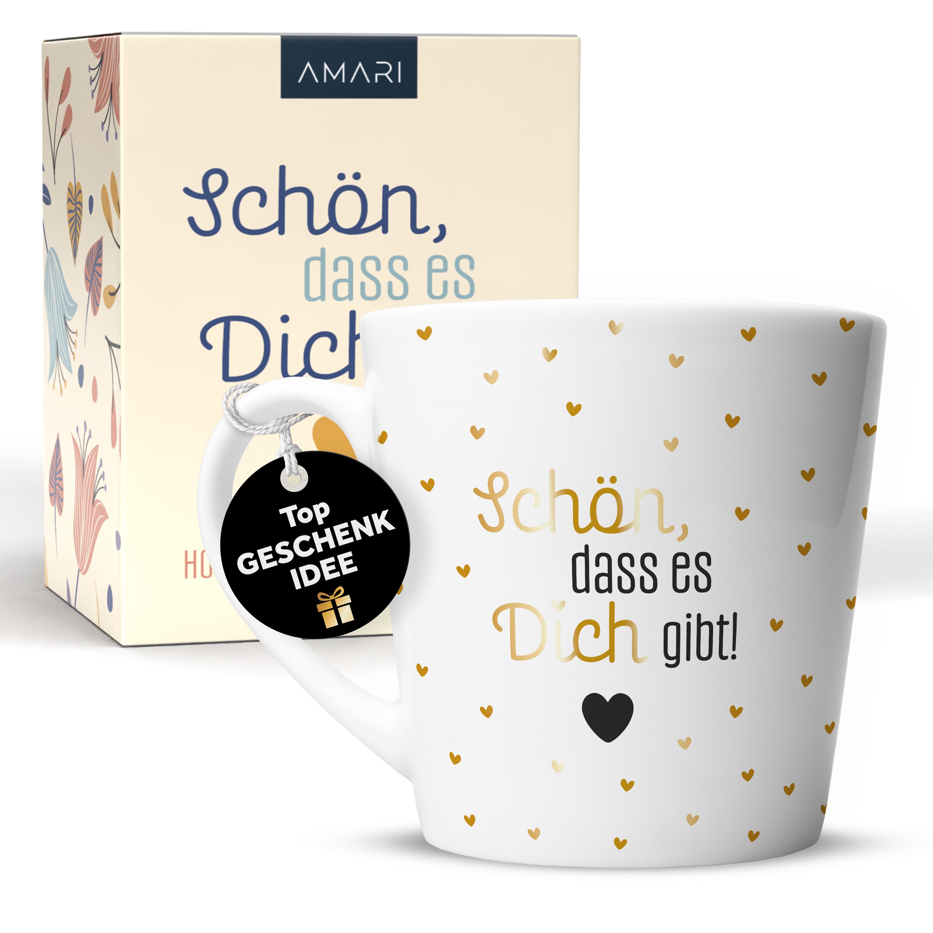 Amari Tasse AMARI® Tasse Nr.22 – „Schön, dass es dich gibt“ – Geschenkidee