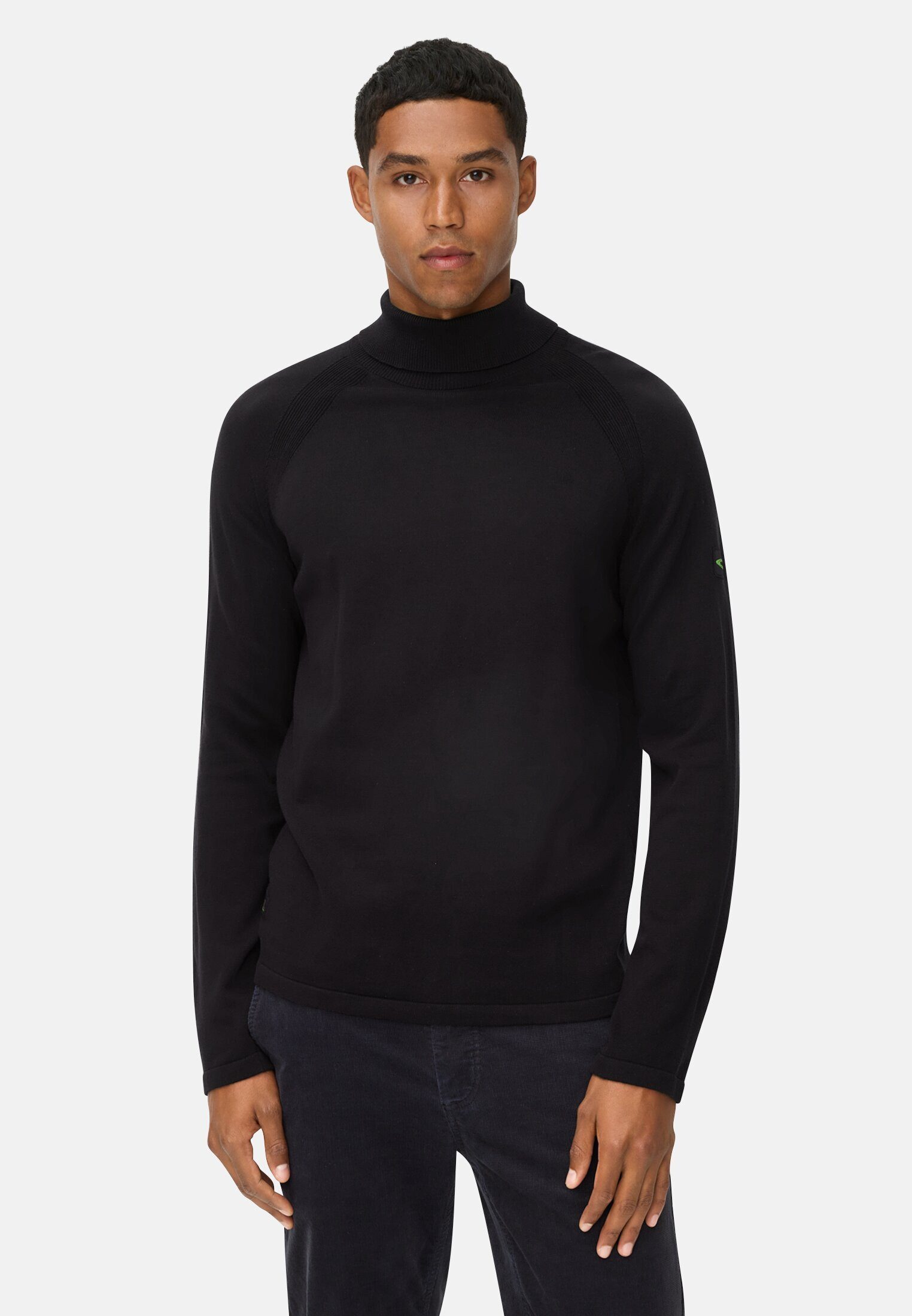 camel active Rollkragenpullover aus reiner Baumwolle günstig online kaufen