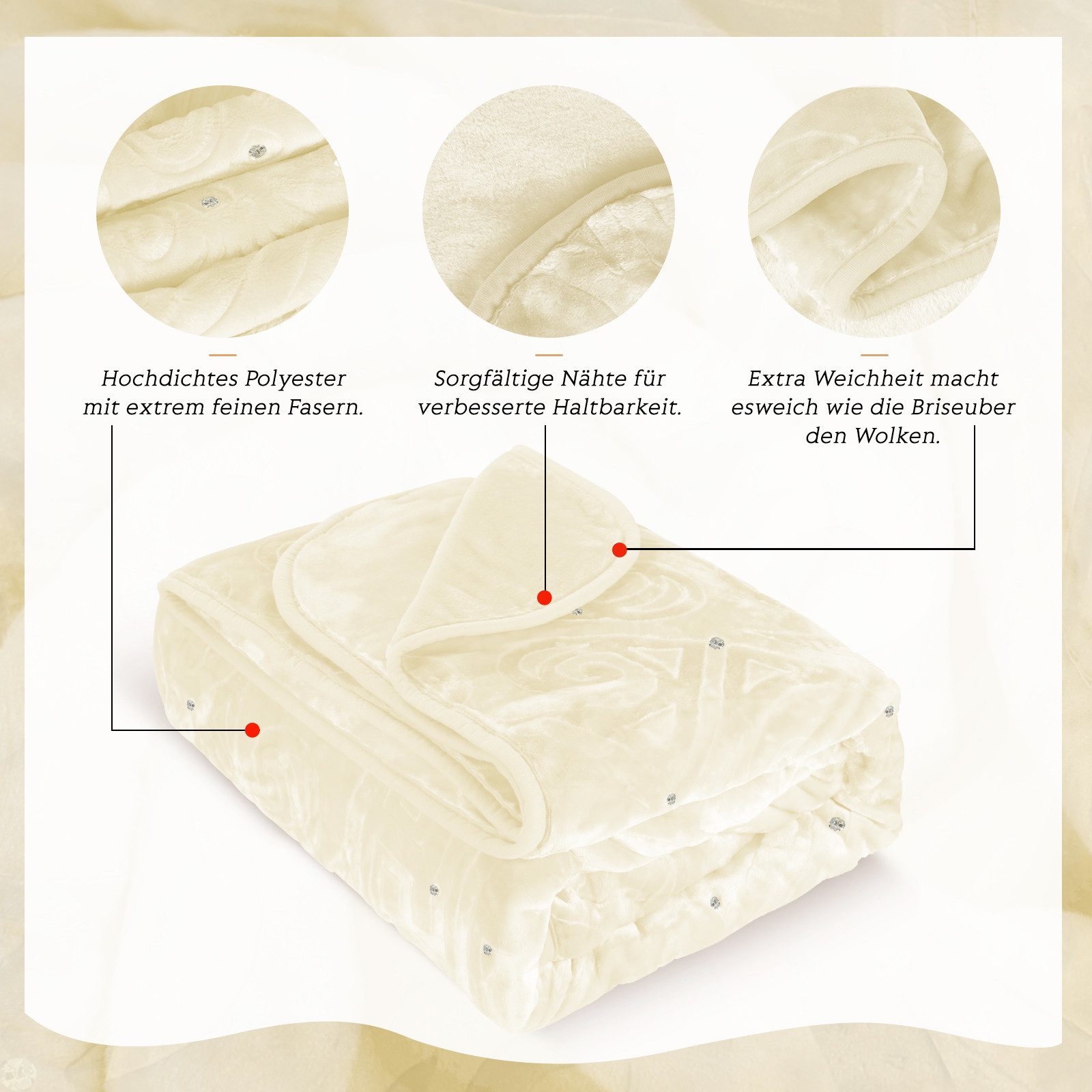 Wohndecke Kuscheldecke Flauschig 200x240 Warm Weiche Bettdecke Einfarbig, H günstig online kaufen