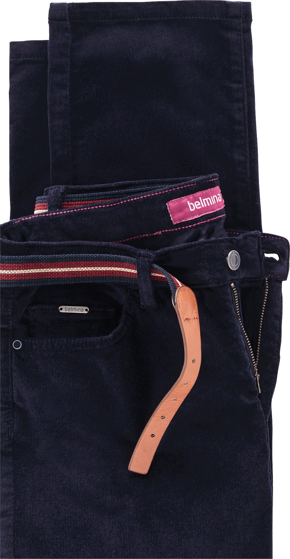 belmina Cordhose Elastisches Feincordgewebe