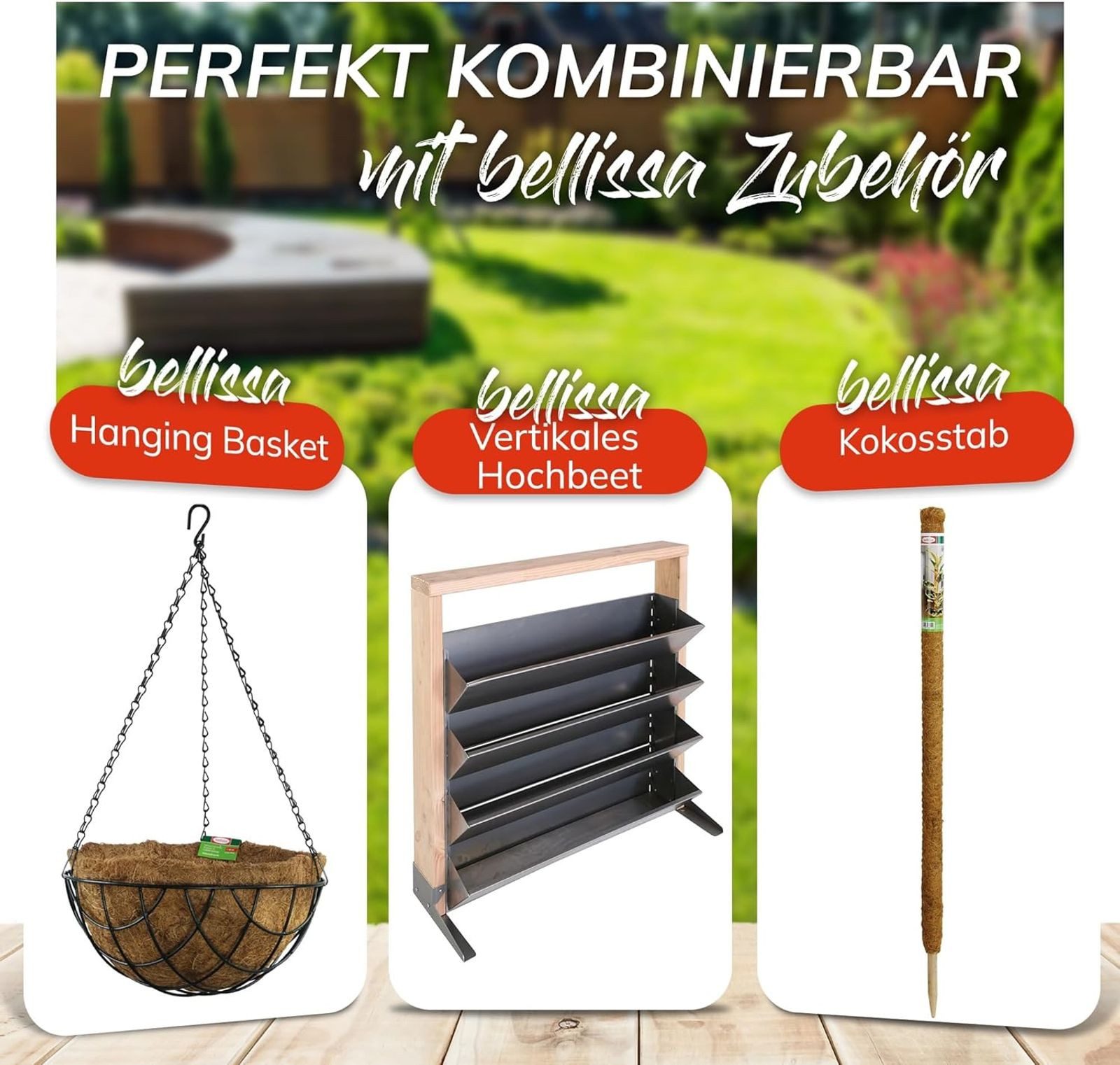 Bellissa Blumenkastenhalter Balkonkastenhalter Blumenkastenhalter 2er Balkonkastenhalterung 30kg, 2-St. – Bild 5 von 5