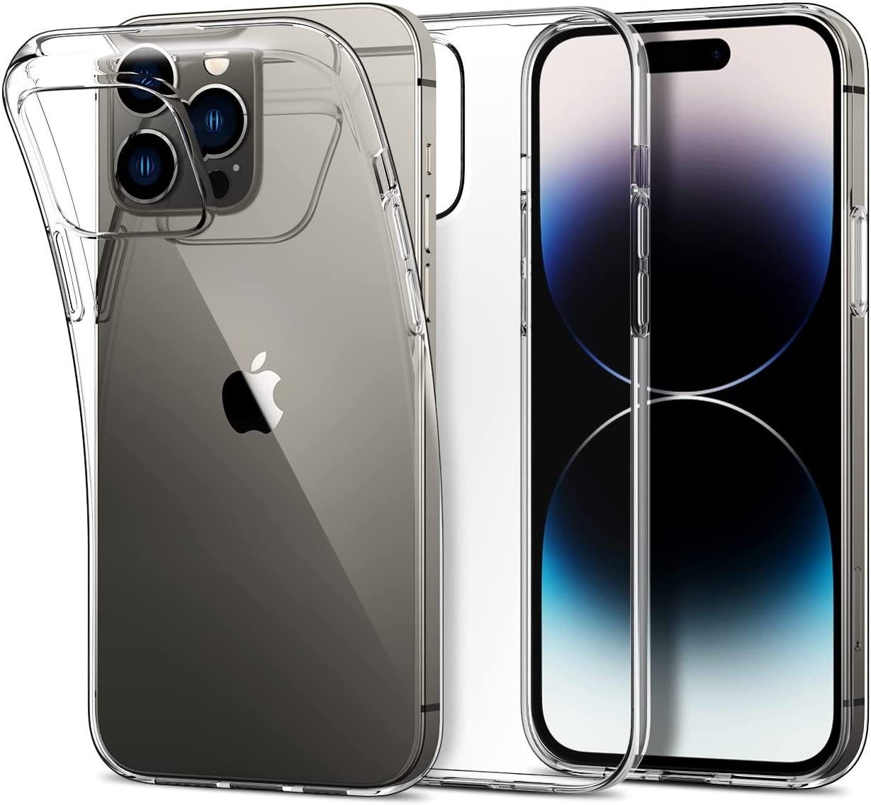AVANA Handyhülle für Apple iPhone 14 / Pro / Plus / Pro Max Hülle Silikon Schutzhülle, Case, Klar Bumper, Slim-Fit Cover, Transparent