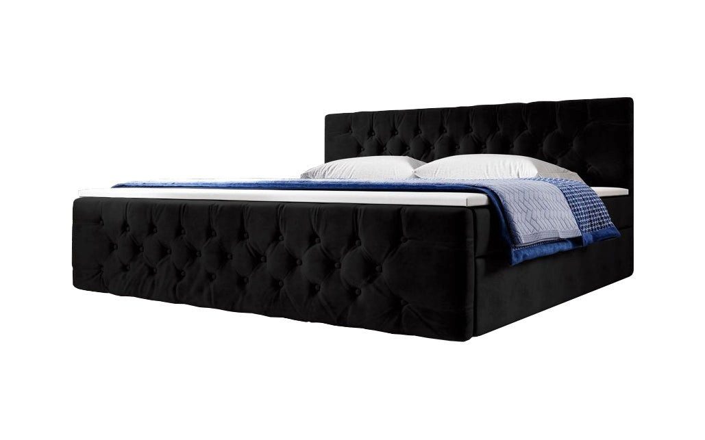 Luxusbetten24 Boxspringbett Velutto, mit Stauraum