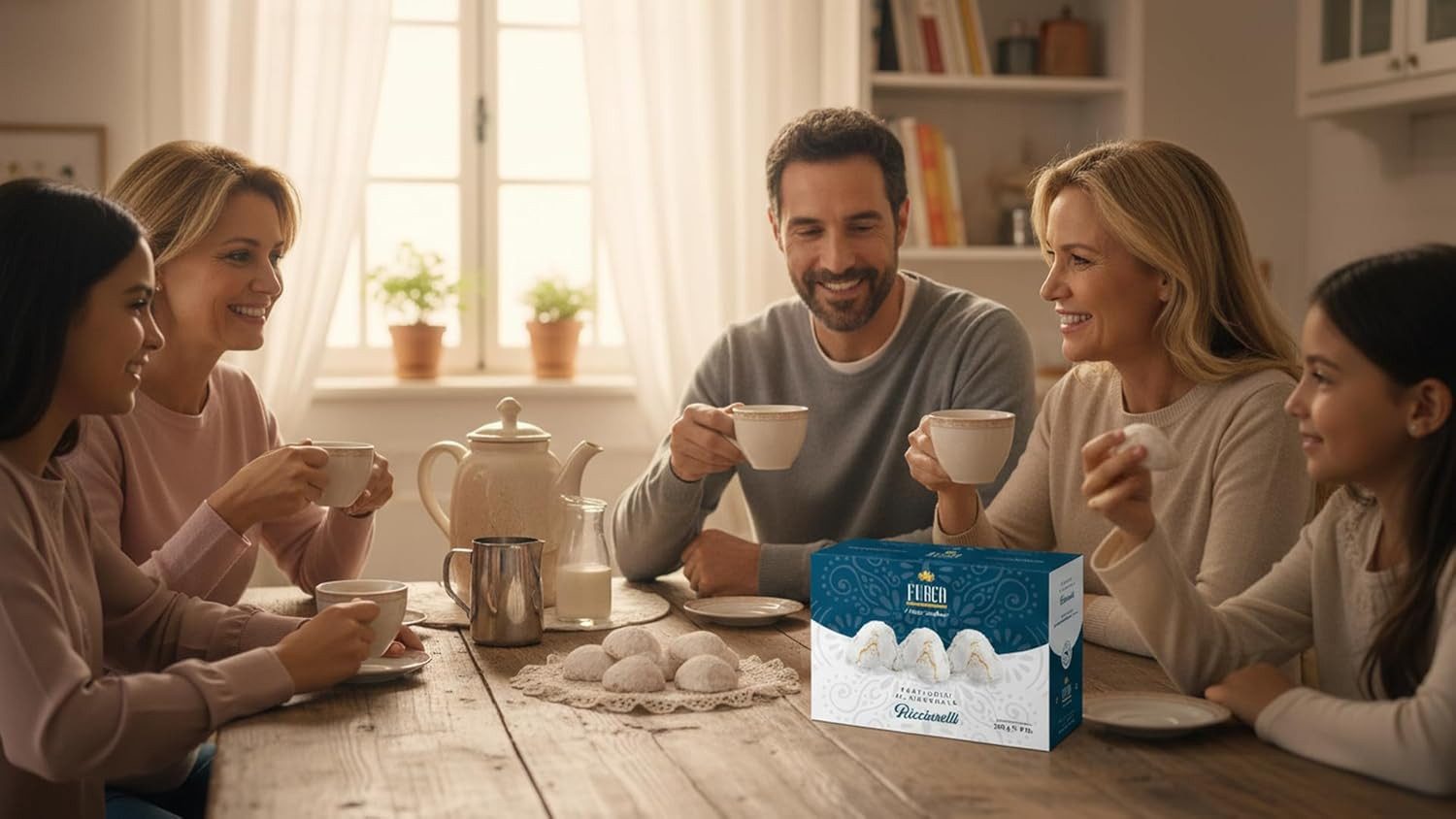 LK Trend & Style Kekse Furco Pasticcini di Mandorla Ricciarelli, 250 g, (Italienisches Mandelgebäck), sizilianisches Mandelgebäck für Espresso & Kaffee oder Tee – Bild 3 von 3